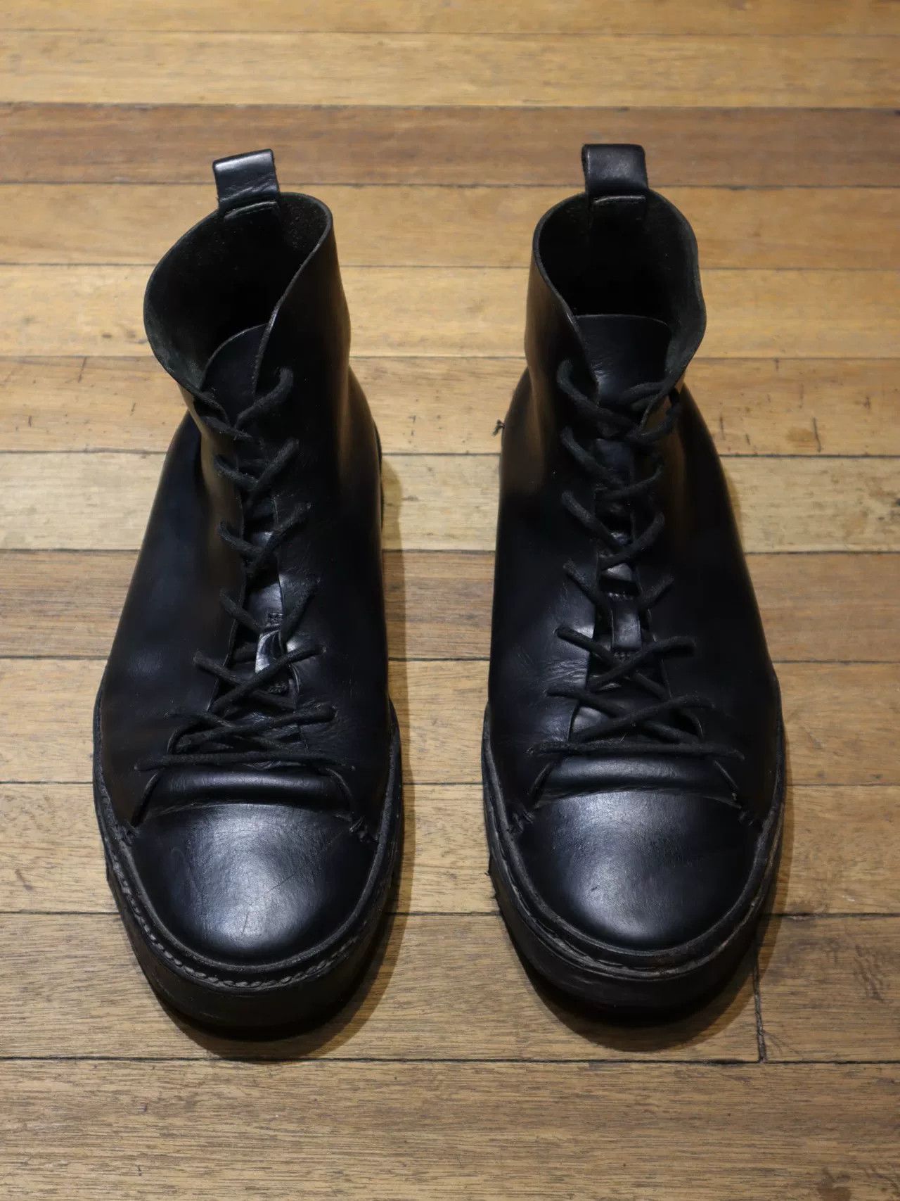 Ann Demeulemeester Ann Demeulemeester Black Leather Boots Size US 10 / EU 43 - 1 Thumbnail