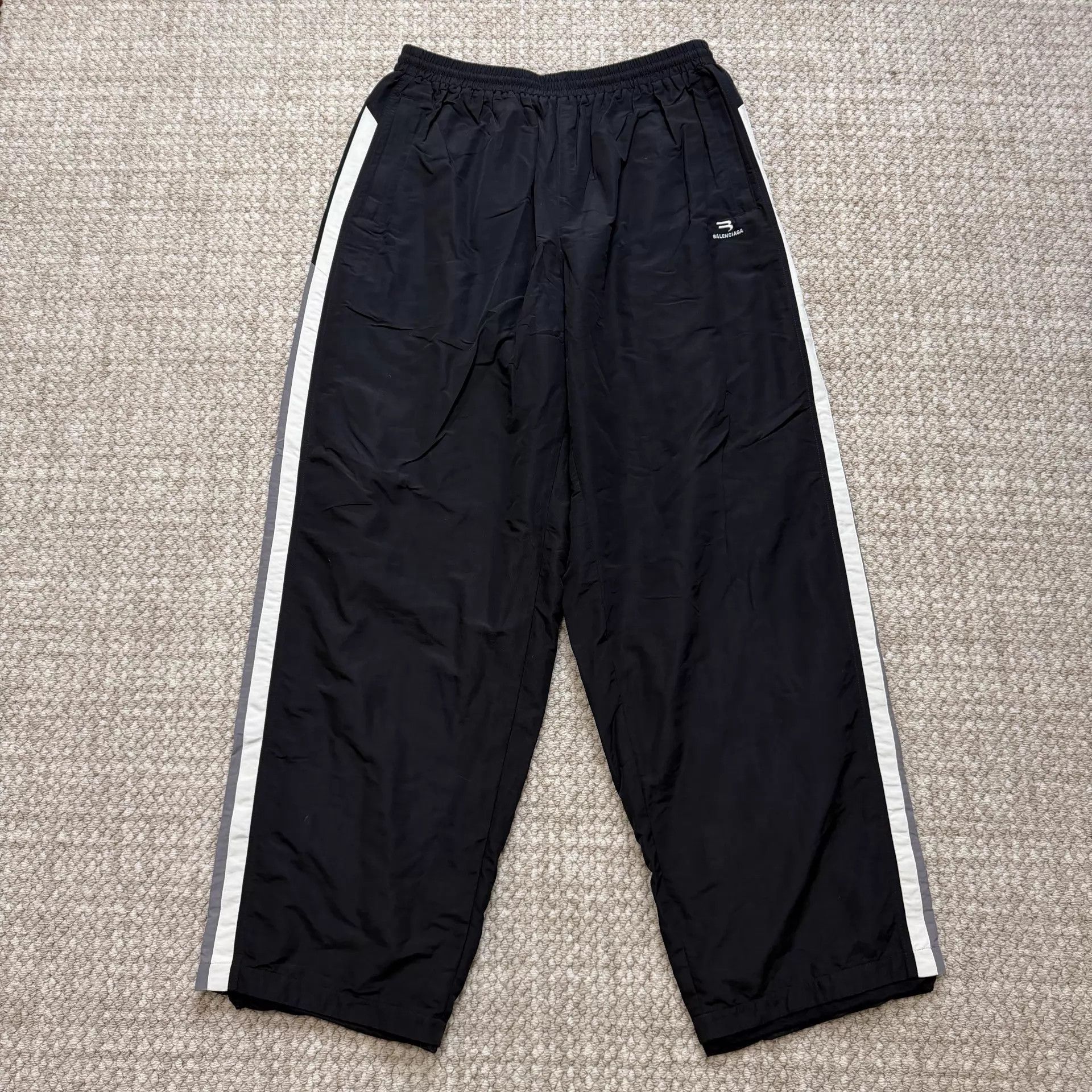 Balenciaga Balenciaga Double Hook Embroidered Paneled Straight Leg Size US 36 / EU 52 - 1 Thumbnail
