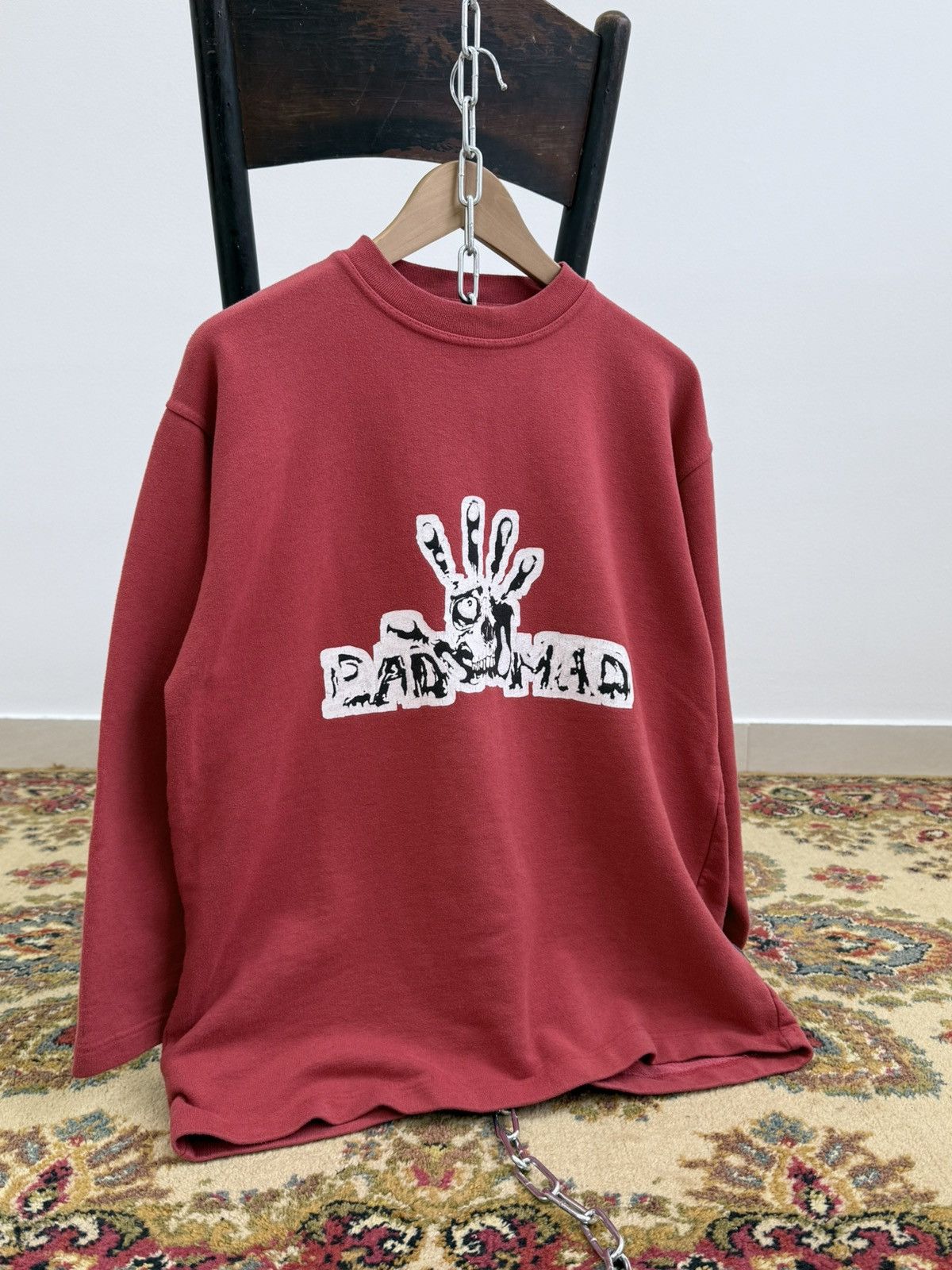 JNCO Vintage 90s Bad + Mad Hardwear Jnco Style Graphic Sweatshirt Size US M / EU 48-50 / 2 - 5 Thumbnail