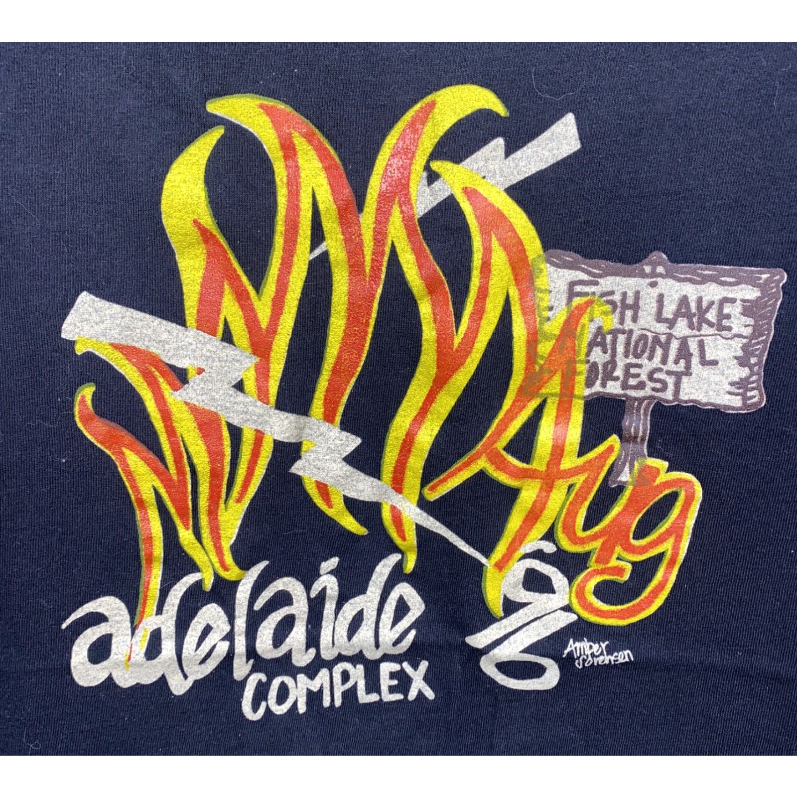 Hanes Hanes Beefy-T Mens Black ADELAIDE Short Sleeve AMBER SORENSEN T-Shirt L Size US L / EU 52-54 / 3 - 5 Thumbnail