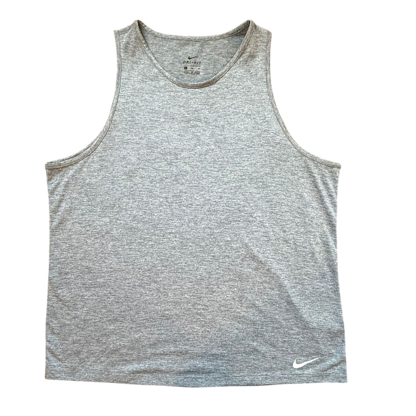 Nike Womens Nike Dri-FIT Sleeveless Tank Top - Size XL Gray Size XL / US 12-14 / IT 48-50 - 1 Thumbnail