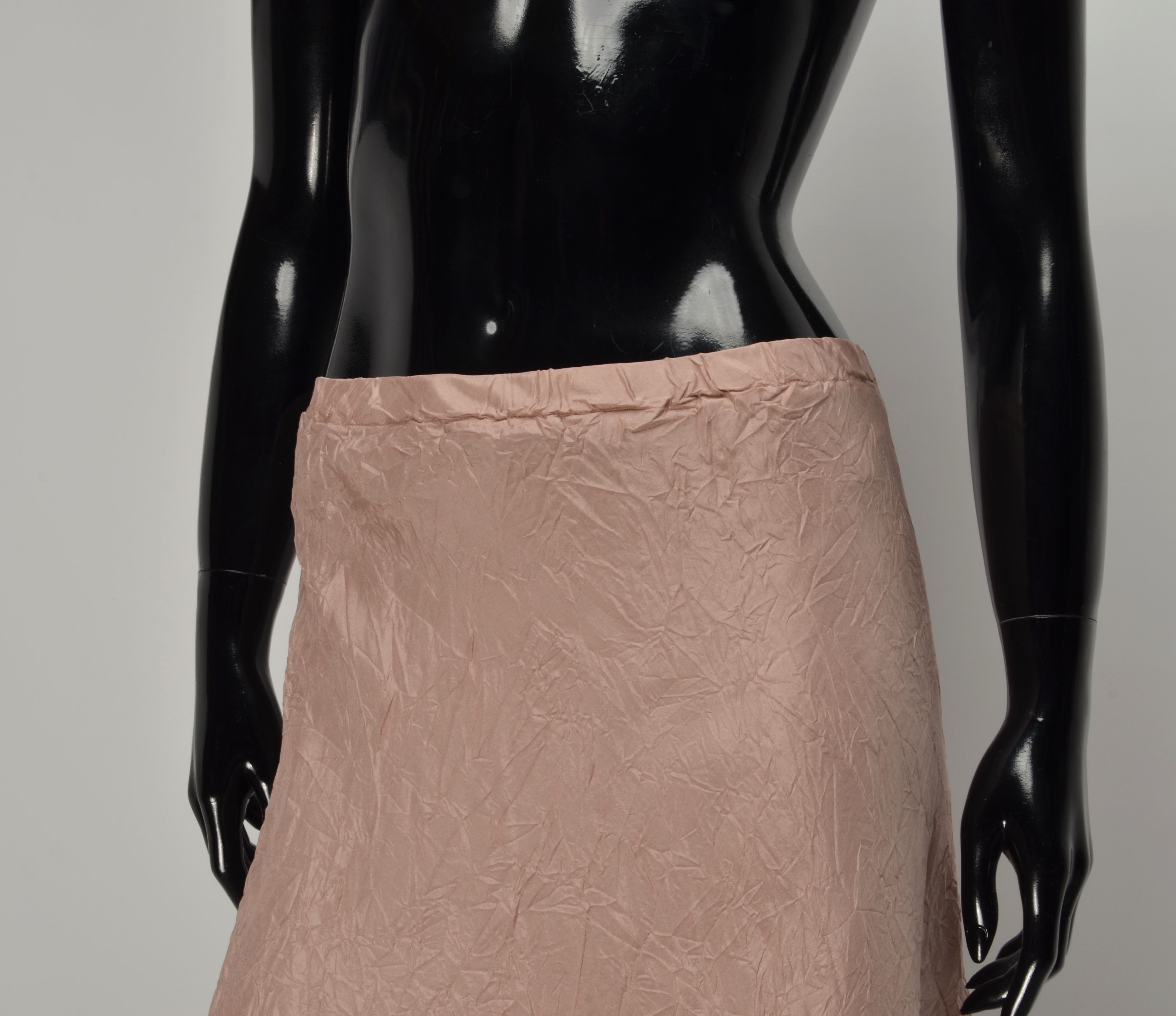 Other Nile Atelier Y2K Dusty Rose Cottage Coquette Silk Skirt Size 23" - 2 Thumbnail