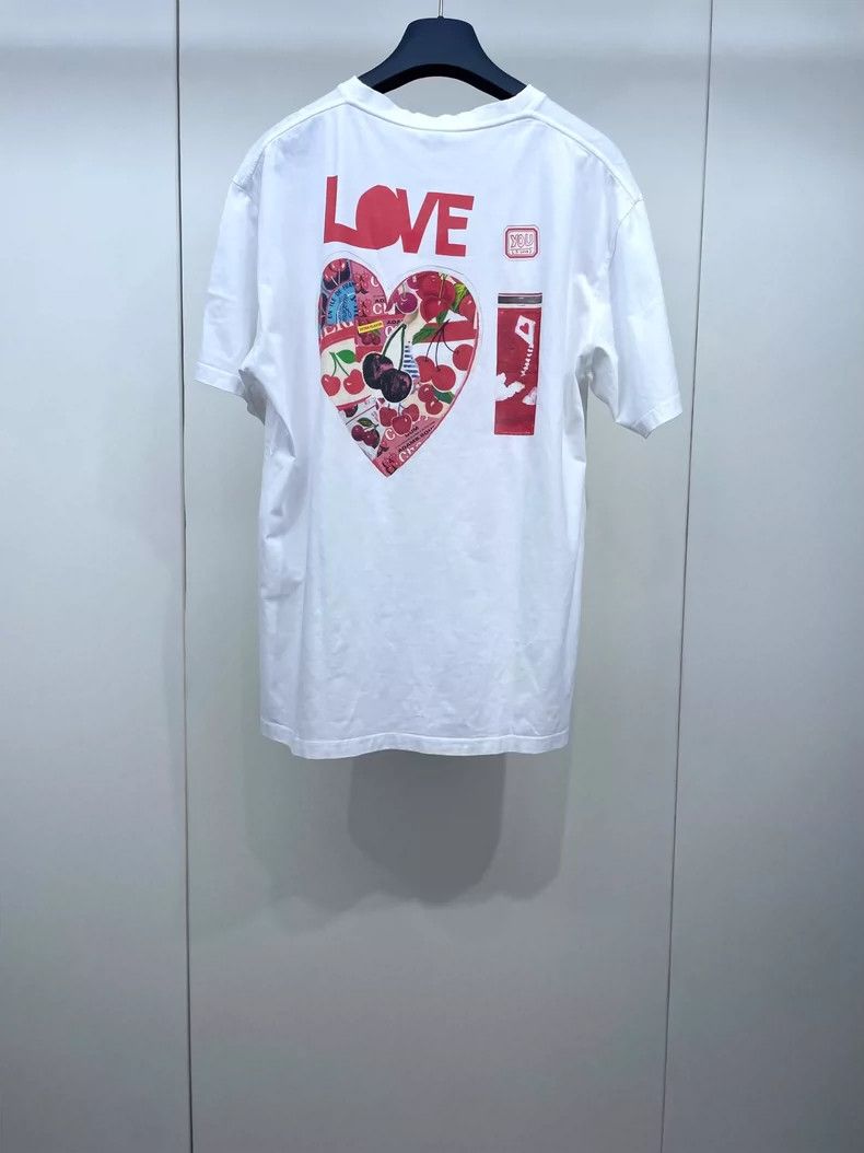 Loewe LOEWE Red love patch letter short sleeve T-shirt Size M / US 6-8 / IT 42-44 - 2 Thumbnail