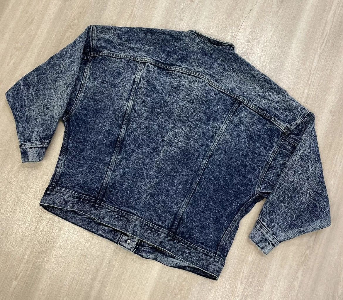 Lee × Vintage Vintage 80s Lee Blue Jean Denim Trucker Made in USA Sz M Size US M / EU 48-50 / 2 - 6 Thumbnail