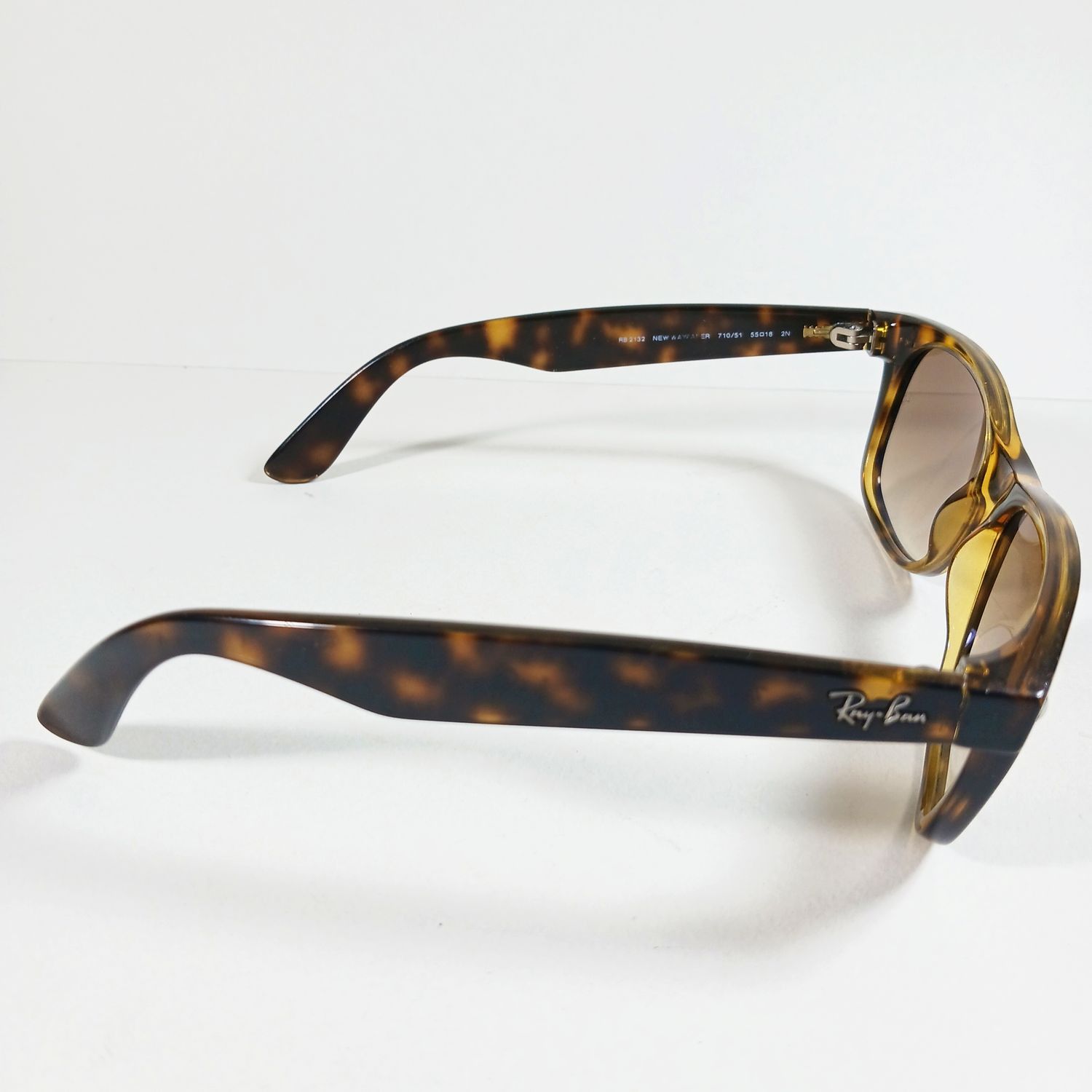 RayBan Ray Ban RB2132 Tortoise New Wayfarer Gradient Sunglasses Size ONE SIZE - 5 Thumbnail
