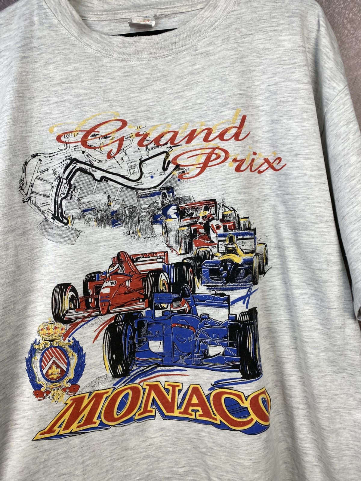 Formula 1 Vintage 90s Grand Prix Monaco Racing F1 Tee T-shirt Size US L / EU 52-54 / 3 - 2 Thumbnail