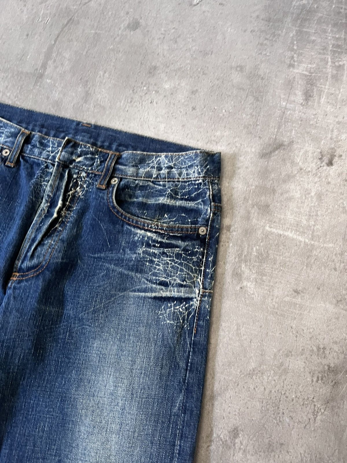 Dior Dior Homme S/S 07 Spider Web Clawmark Jeans by Hedi Slimane Size US 30 / EU 46 - 3 Thumbnail