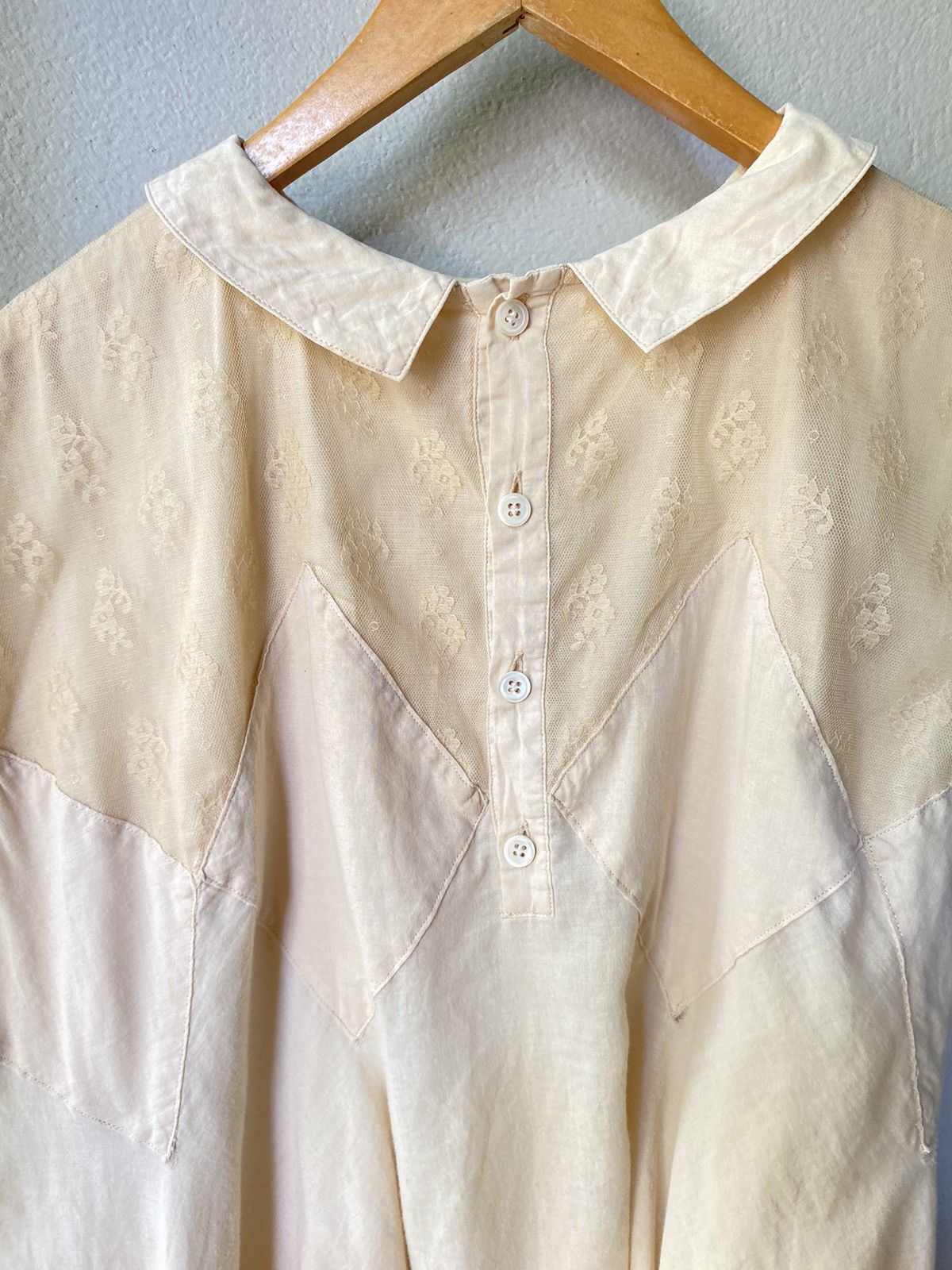 Sunao Kuwahara Sunao Kuwahara diamond patchwork blouse Size ONE SIZE - 11 Thumbnail
