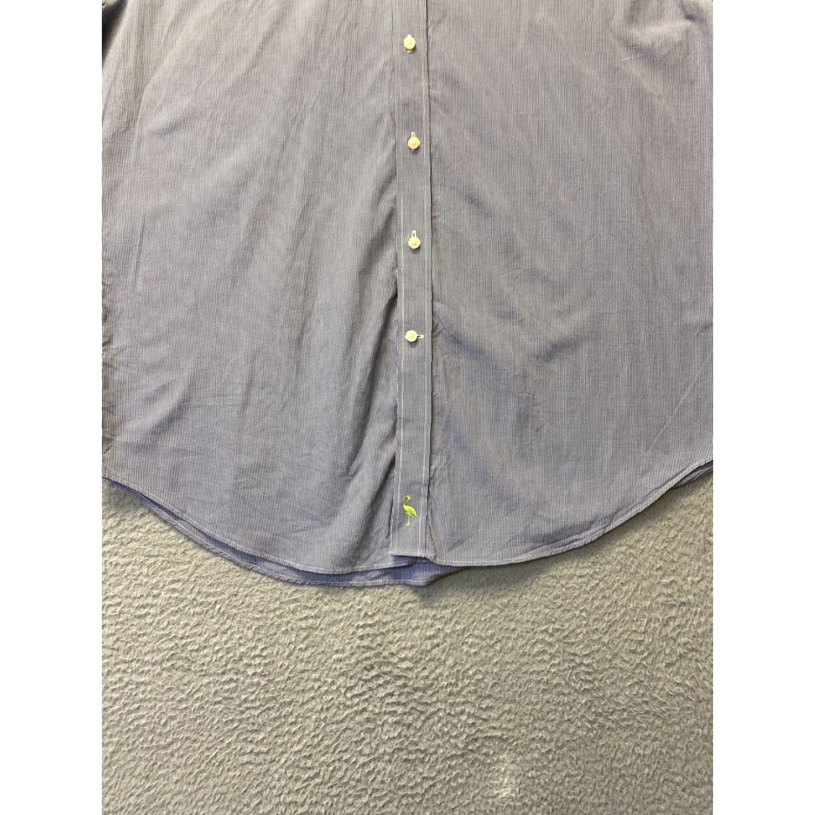 Tailorbyrd VINTAGE TAILORBYRD Dress Shirt Mens L Blue Check Regular Fit Supima Non-Iron Button Up Size US L / EU 52-54 / 3 - 2 Thumbnail