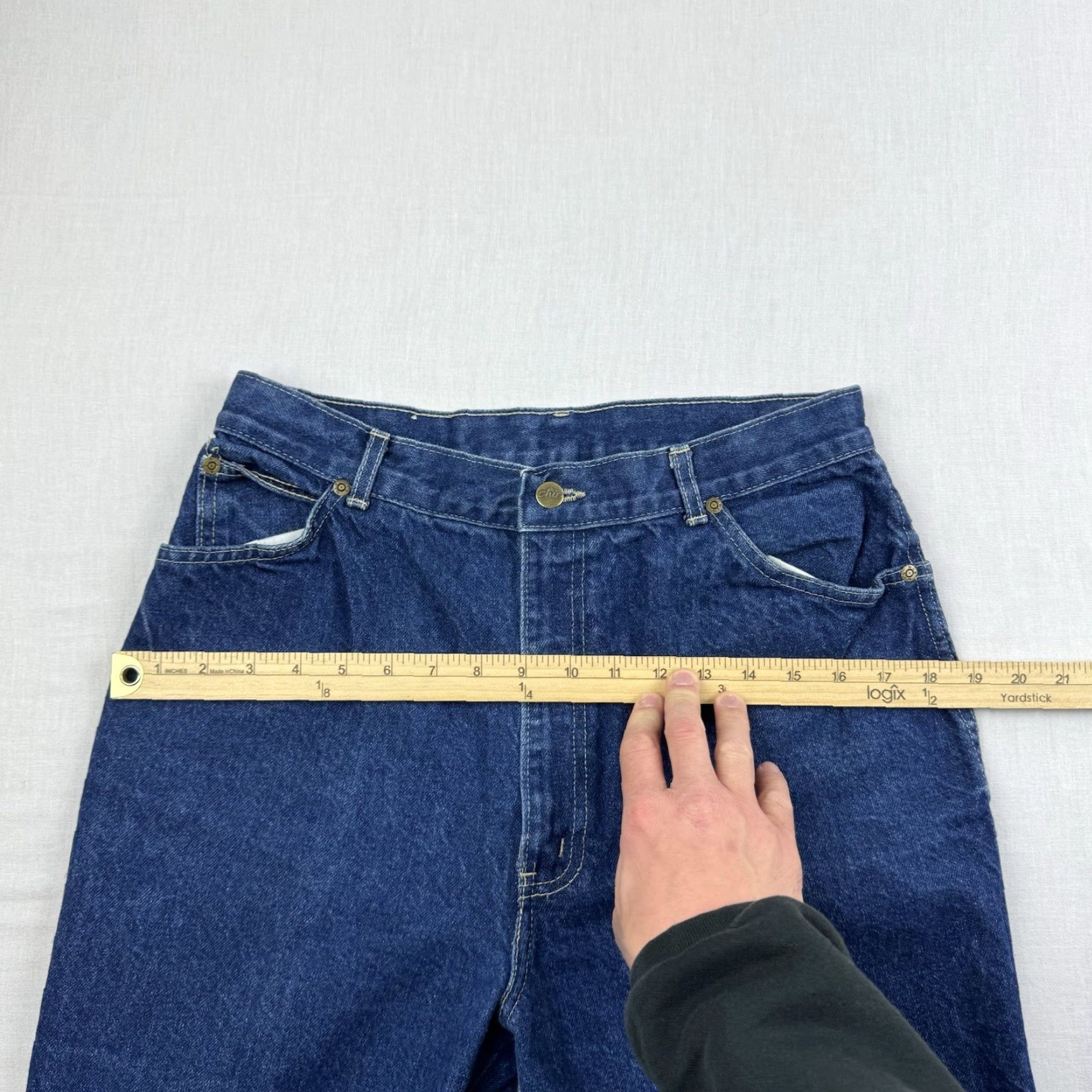 Vintage VINTAGE CHIC Jeans Womens 16 Blue High Waist Mom Jeans Made In USA Y2K Size 38" / US 16 / IT 52 - 7 Thumbnail