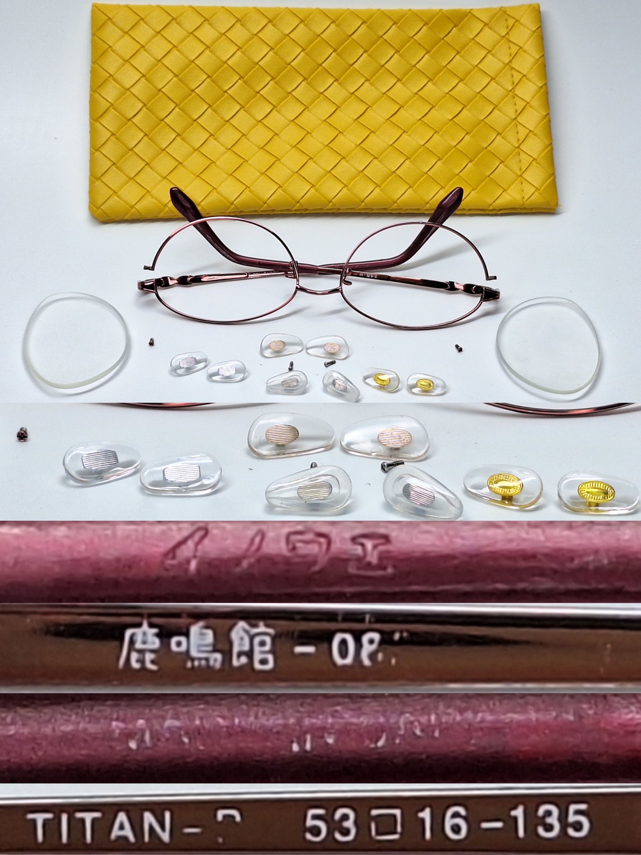 Other ROKUMEIKAN 08 Pure Titanium Oval Eyeglasses Vintage Size ONE SIZE - 9 Thumbnail