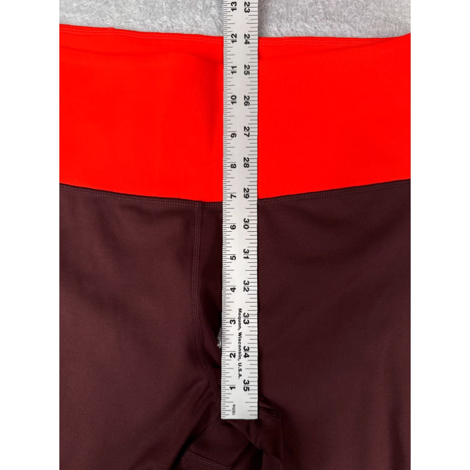 Athleta Athleta Pants Womens XL Red Orange High Rise 7/8 Tight Athleta Tenacity Leather Blend Tapered Leg 25 in Inseam Casual Athleisure Womens Size 40" / US 18 - 7 Thumbnail