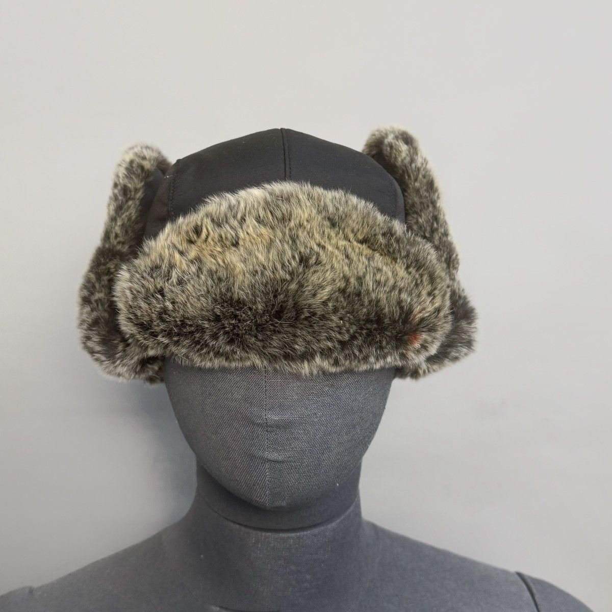Woolrich Woolen Mills Woolrich Trapper Hat Rabbit Fur Trim Ushanka Y2K Size ONE SIZE - 3 Thumbnail