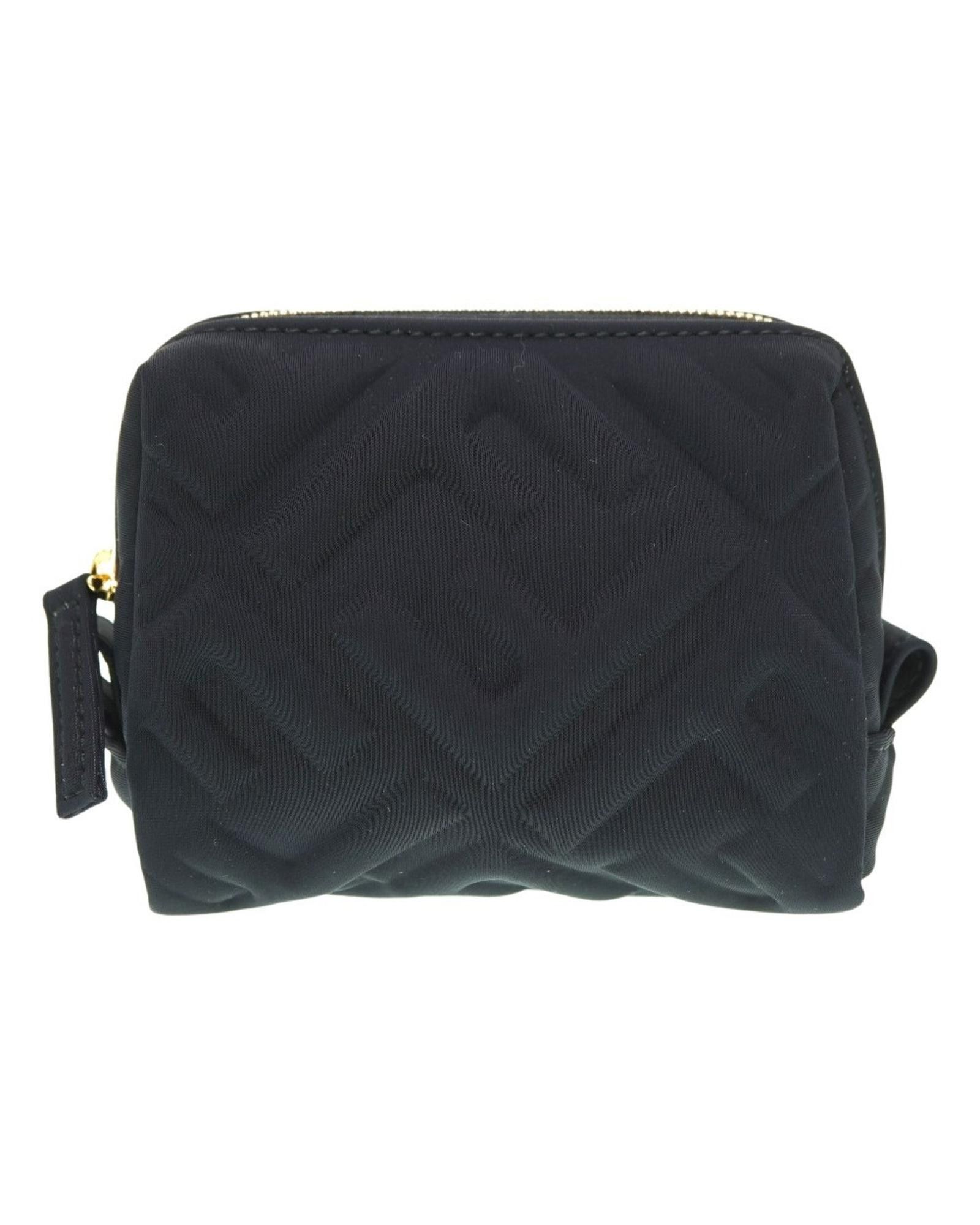 image of Fendi Nylon Clutch Bag With Elegant Design in Black, Women's