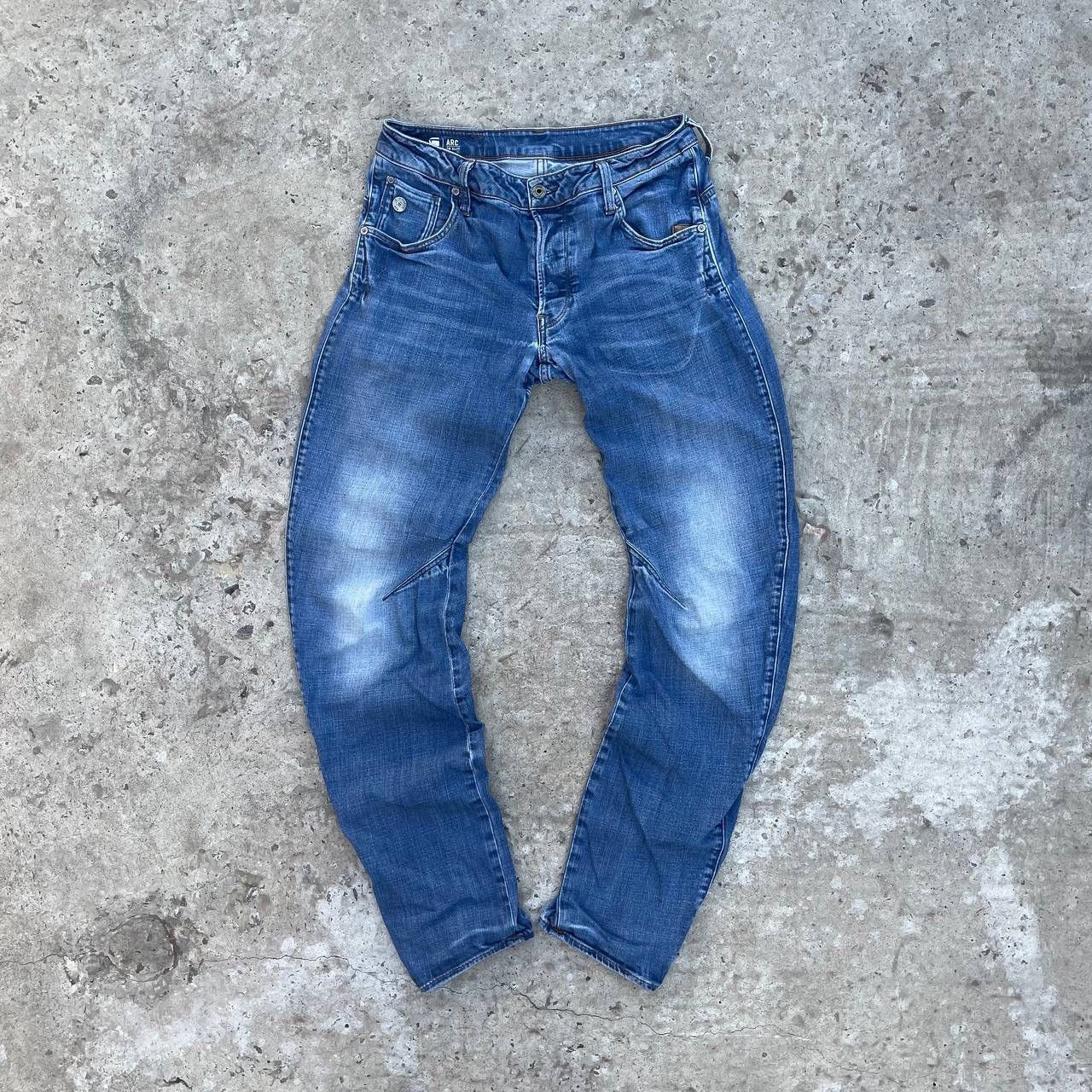 Le Grande Bleu (L.G.B.) Vintage Man’s G-Star Raw W28xL32 Y2K 00s USA Crazy Size US 28 / EU 44 - 1 Thumbnail