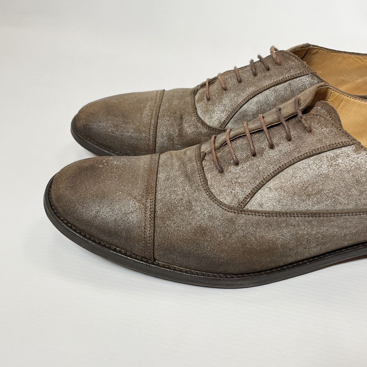 Maison Margiela ‘Mould’ Effect Suede Oxford Shoes Size US 11 / EU 44 - 17 Thumbnail