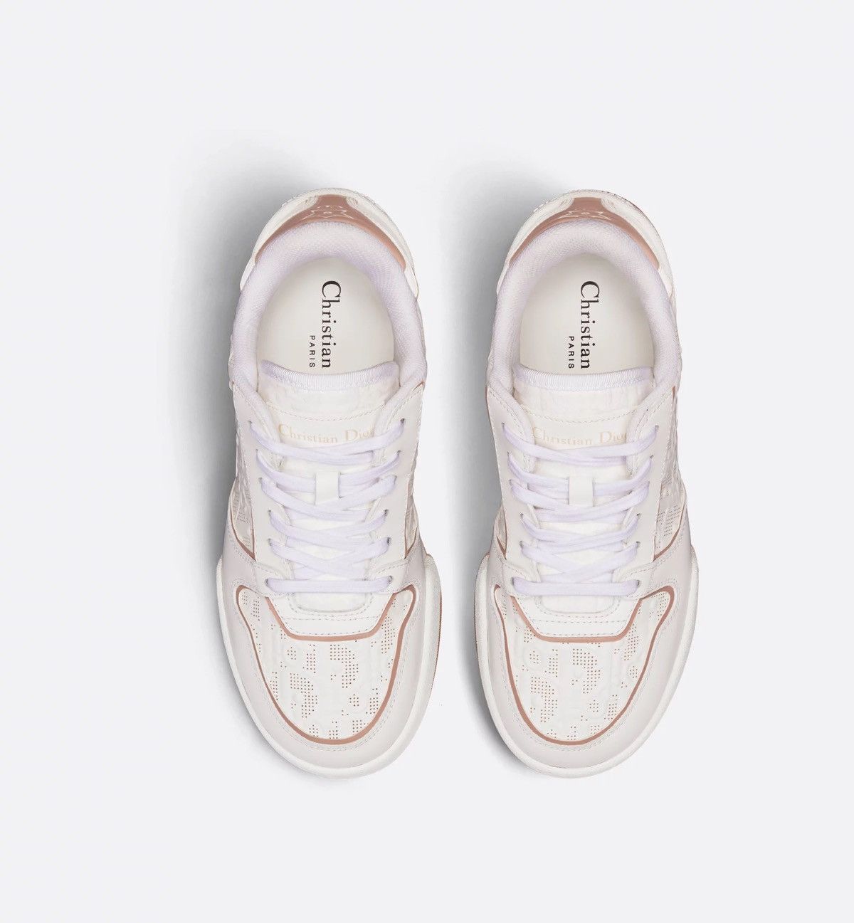 Dior Dior One Monogram Sneackers Low White Pink Size US 8.5 / IT 38.5 - 3 Thumbnail