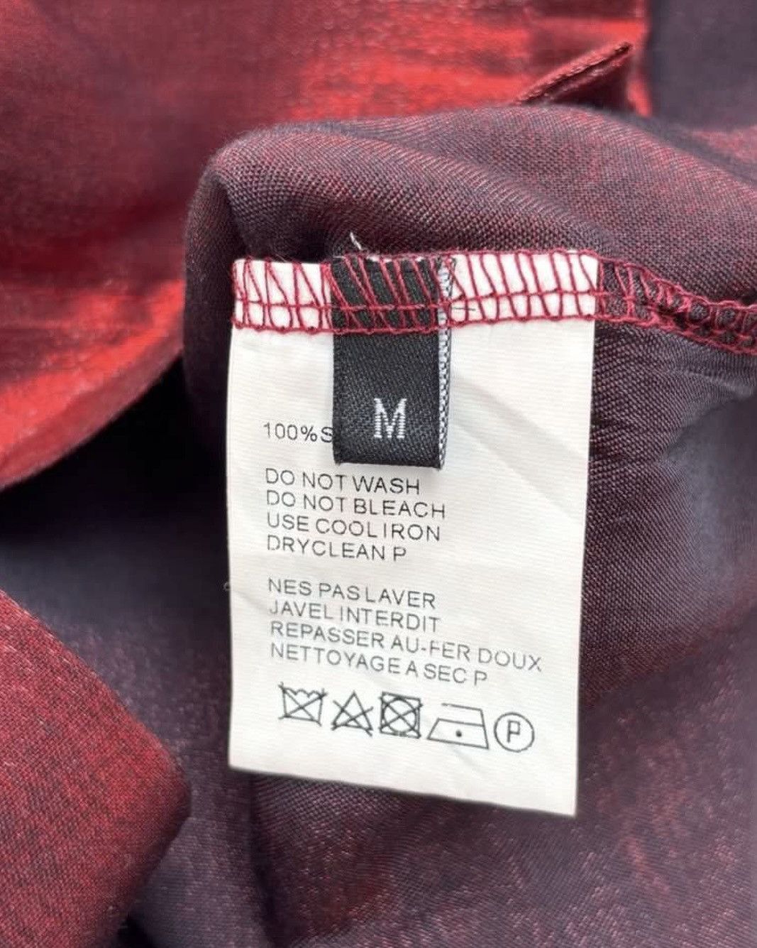 Haider Ackermann Haider Ackermann Red Metalic Glitter Silk Shirt Size US M / EU 48-50 / 2 - 4 Thumbnail