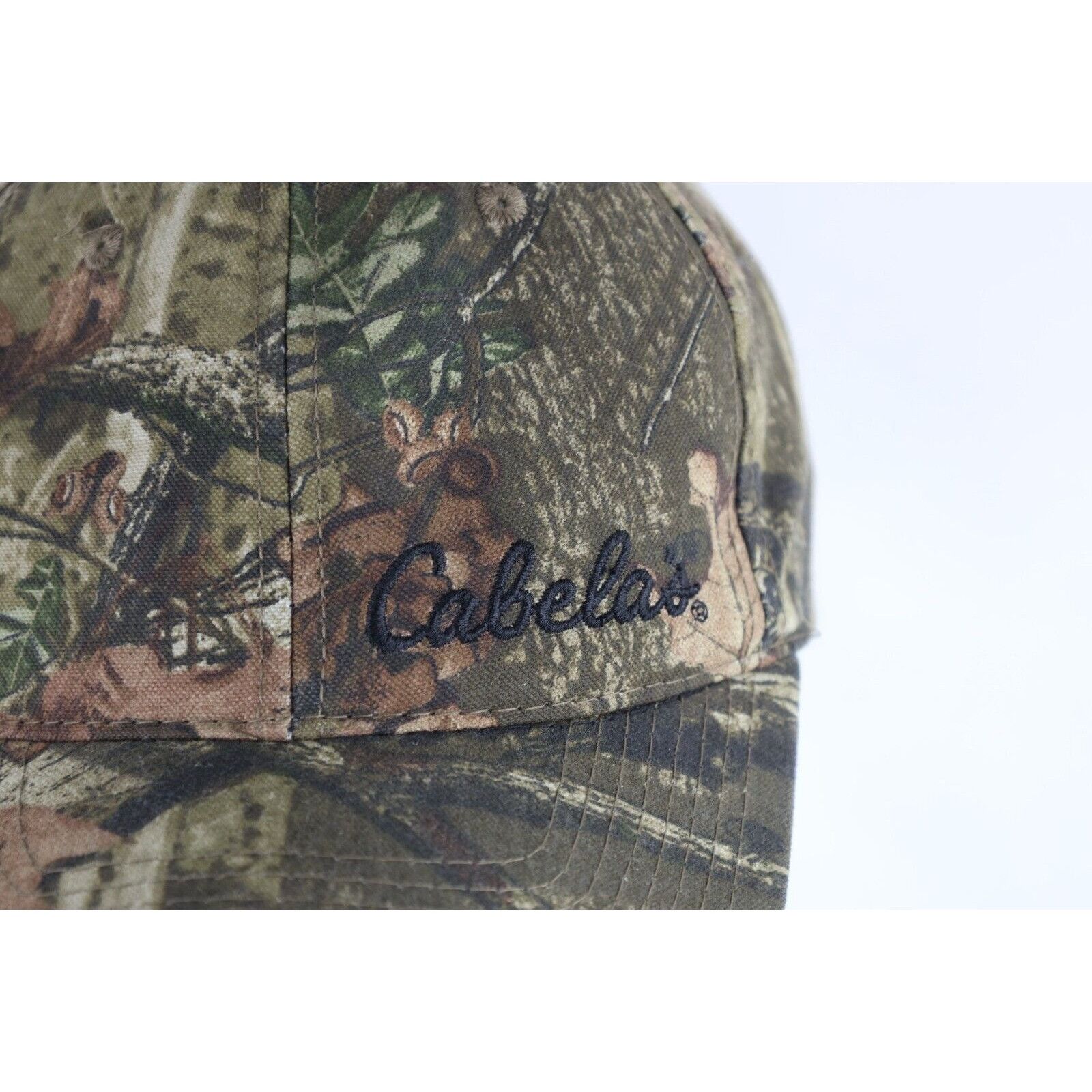 Vintage Vintage Cabelas Break Up Camouflage Canvas Strapback Hat Size ONE SIZE - 2 Thumbnail