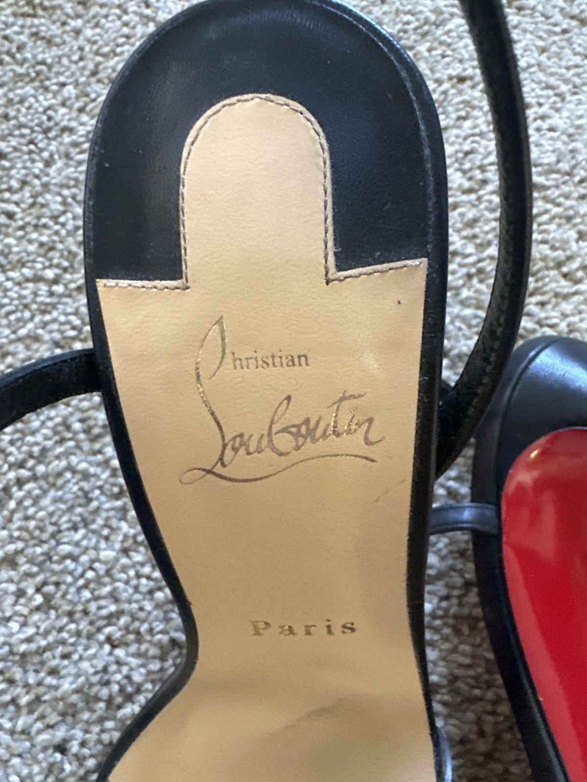 Christian Louboutin Strappy black Christian Louboutin heels Size US 10 / IT 40 - 5 Thumbnail