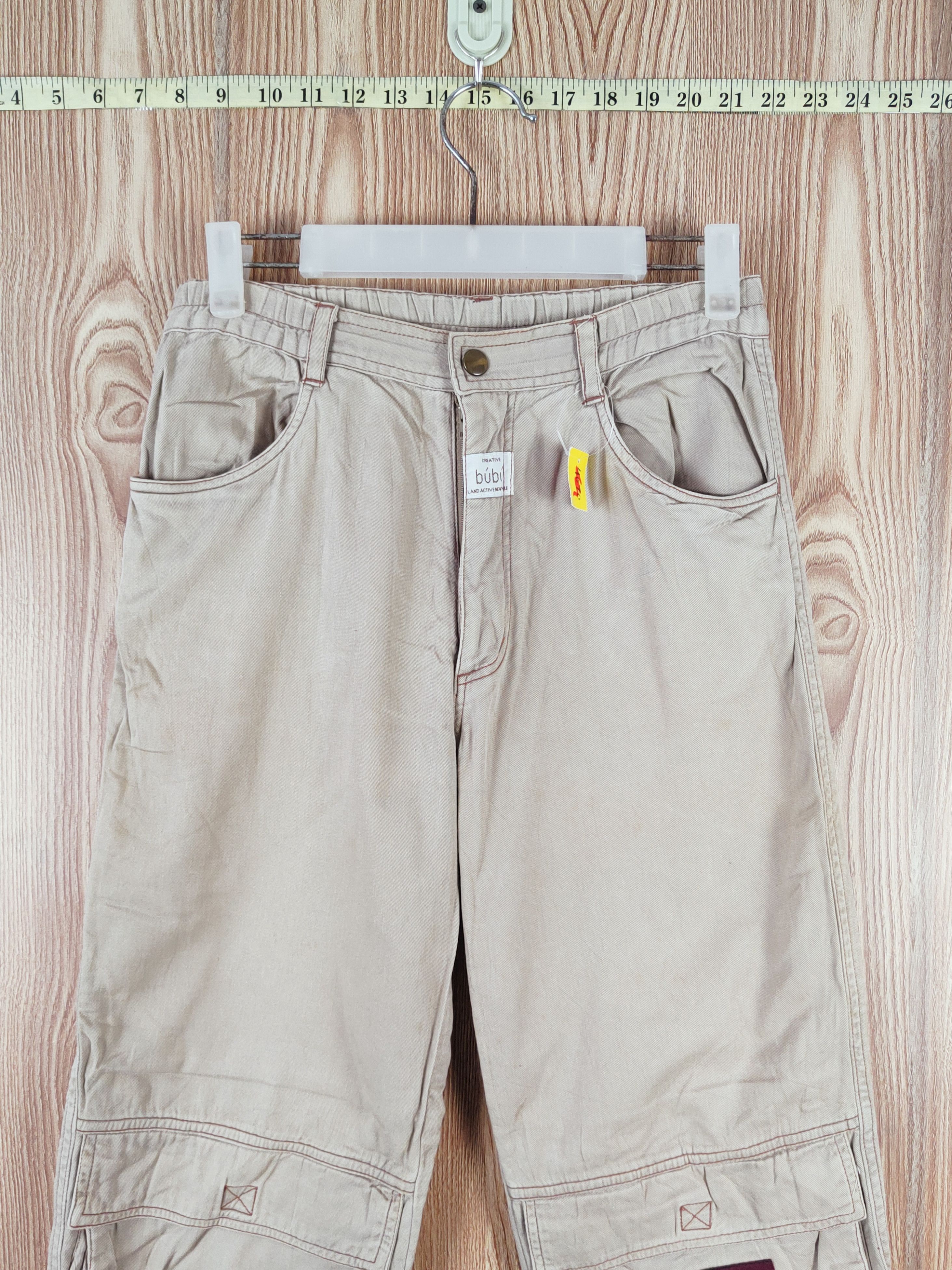 Japanese Brand Body Boad Beige Multipocket Tactical Cargo Pants #W373 Size US 27 - 2 Thumbnail