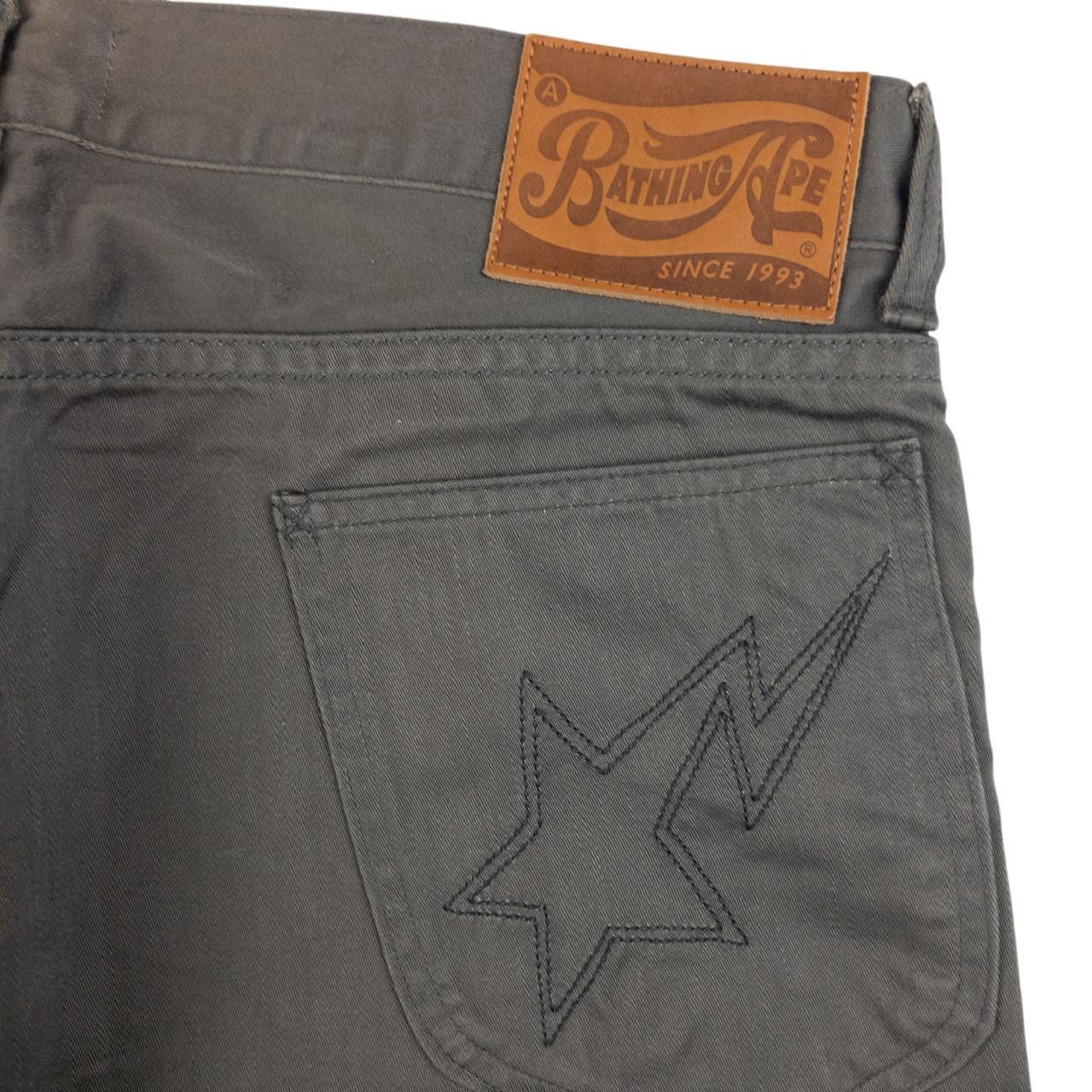 Bape Vintage Bape Star Bolt Embroidered Denim Jeans Size L Size US 34 / EU 50 - 8 Thumbnail