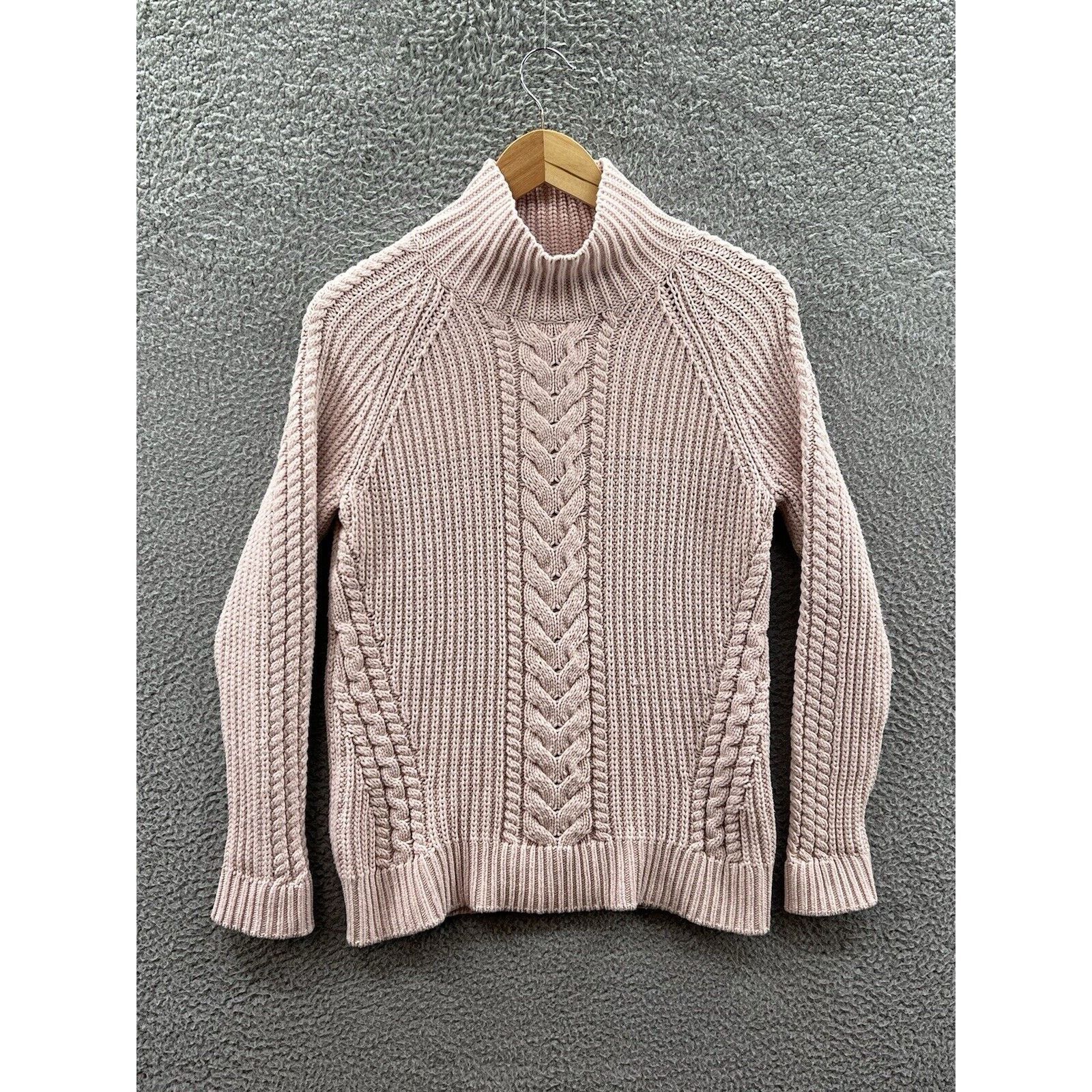 Lululemon Lululemon Pink Raglan Sleeve High Cable Neck Knit Sweater 2 Size XS / US 0-2 / IT 36-38 - 1 Thumbnail
