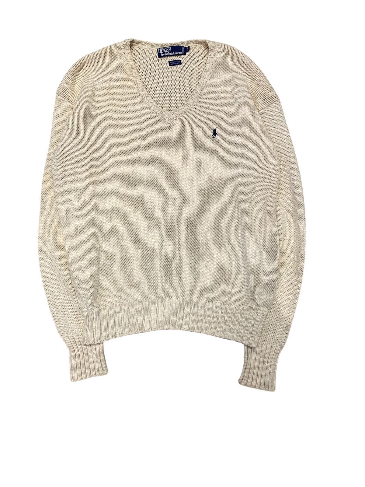 1980s Polo Ralph Lauren Made Hong Kong cable knit