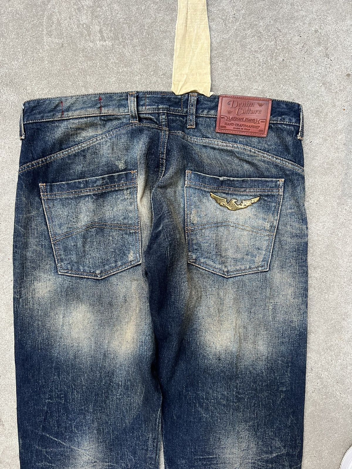 Giorgio Armani × Vintage Limited Archival Armani Jeans Selvedge Dirty Size US 34 / EU 50 - 11 Thumbnail