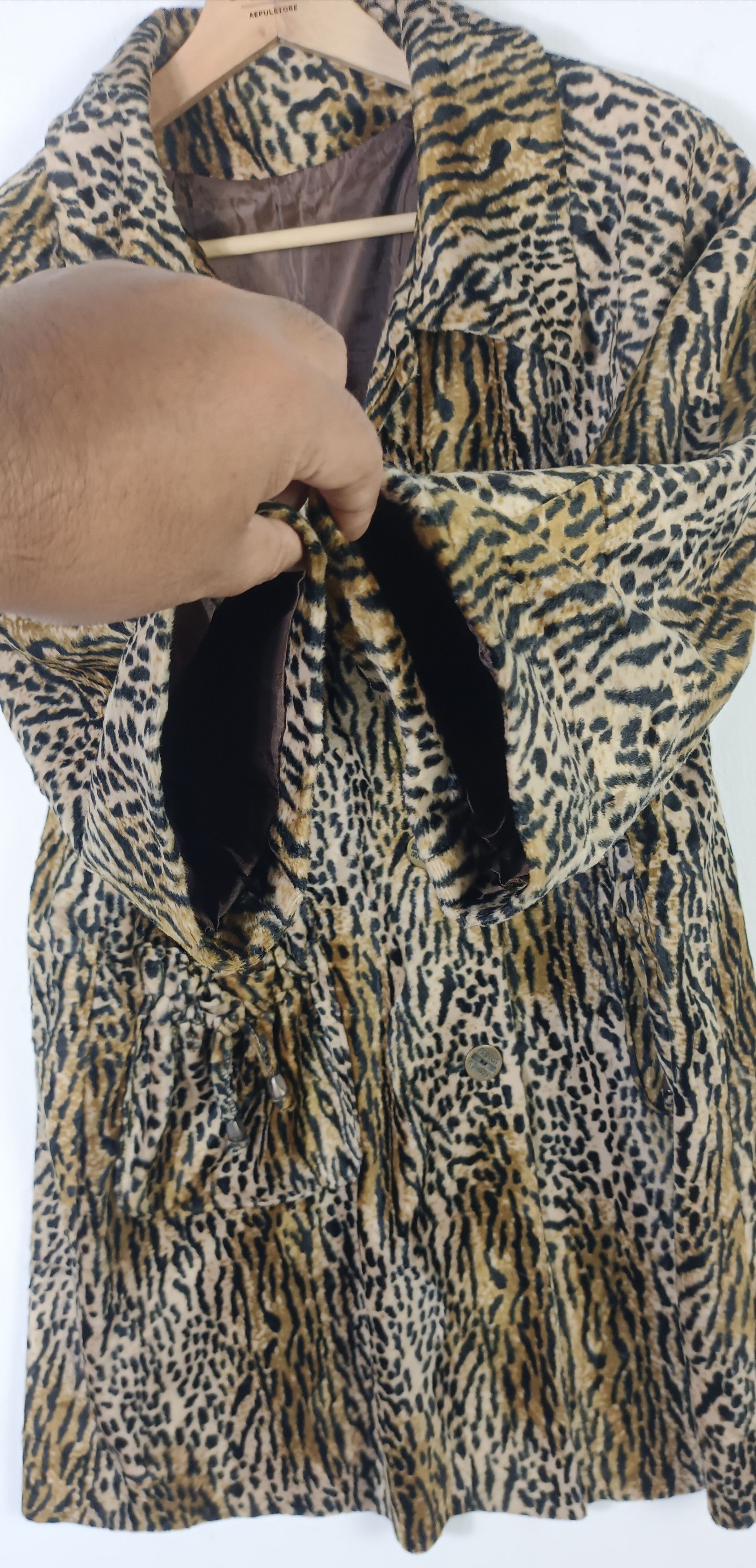 Japanese Brand Unisex🔥Leopard Faux fur Coat "Fashion" Size US L / EU 52-54 / 3 - 7 Thumbnail