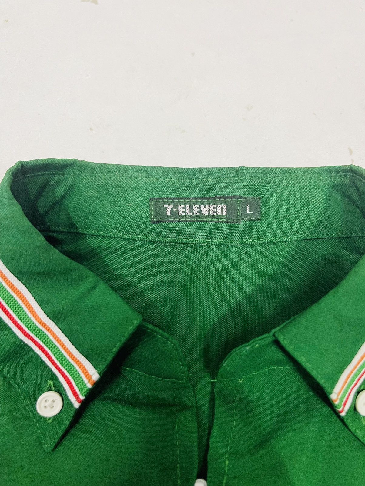 Japanese Brand × Vintage 7 Eleven Vintage Formal Shirt (07) Size US L / EU 52-54 / 3 - 3 Thumbnail