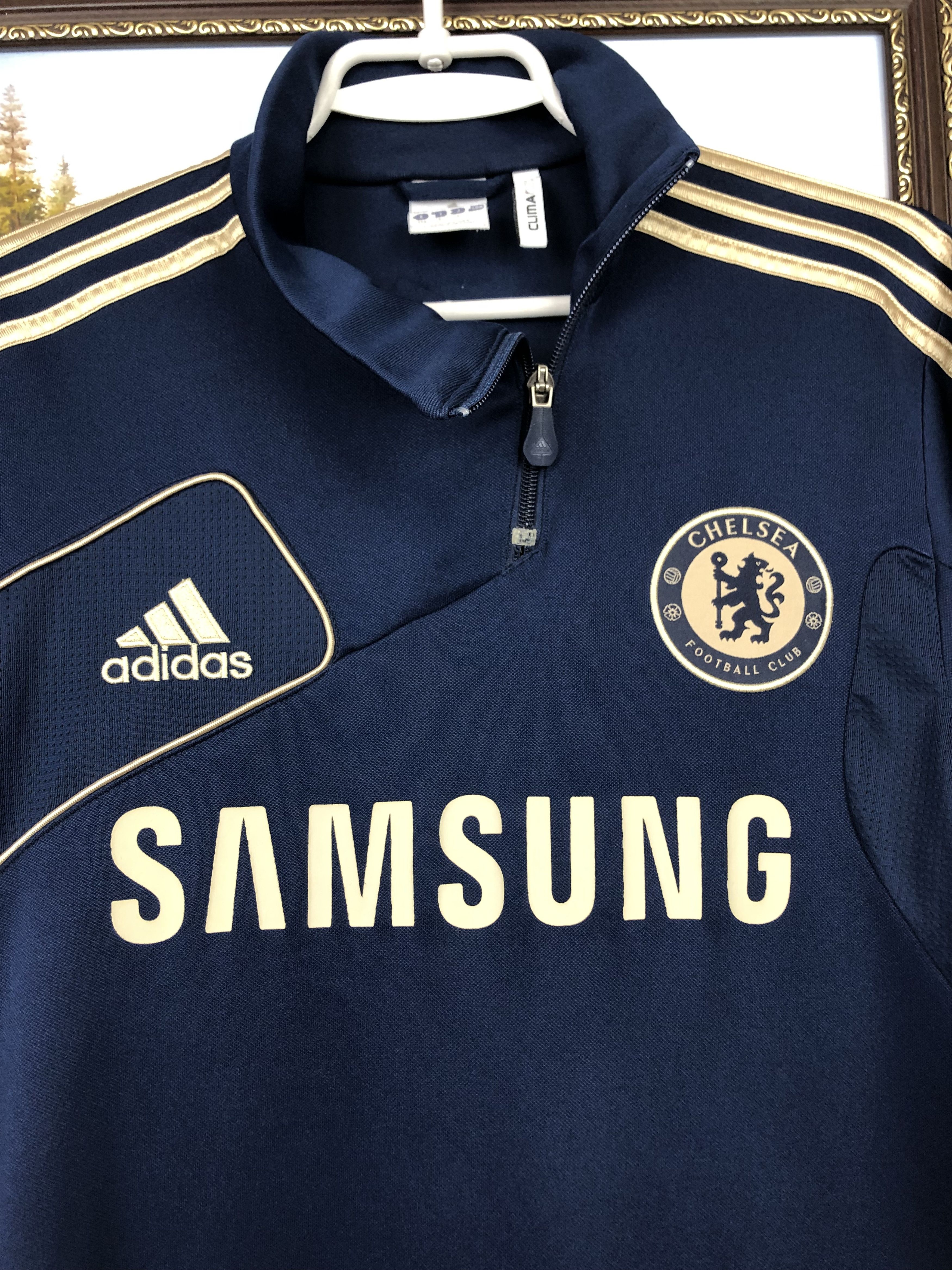 Adidas Vintage Adidas Chelsea Football Sweatshirt Soccer Track Top Size US M / EU 48-50 / 2 - 2 Thumbnail