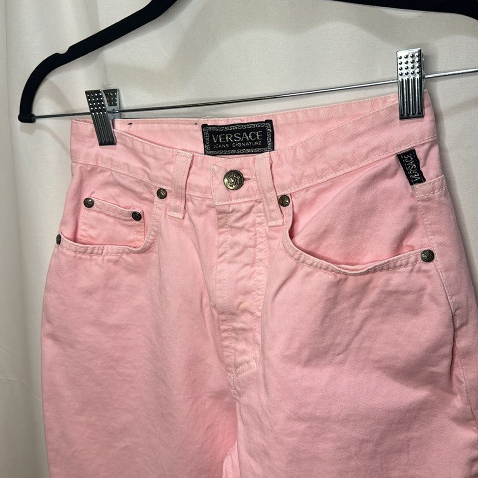 Versace Jeans Couture Versace Jeans High Waisted Skinny Jeans - Pink Size 28 Size 28" / US 6 / IT 42 - 3 Thumbnail