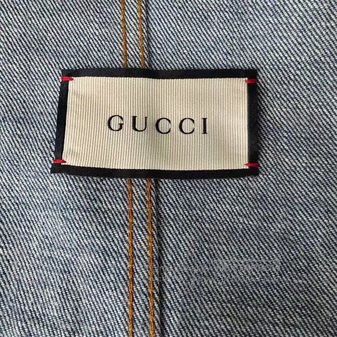 Gucci Gucci Women's Lapel Denim Jacket. Size M / US 6-8 / IT 42-44 - 5 Thumbnail
