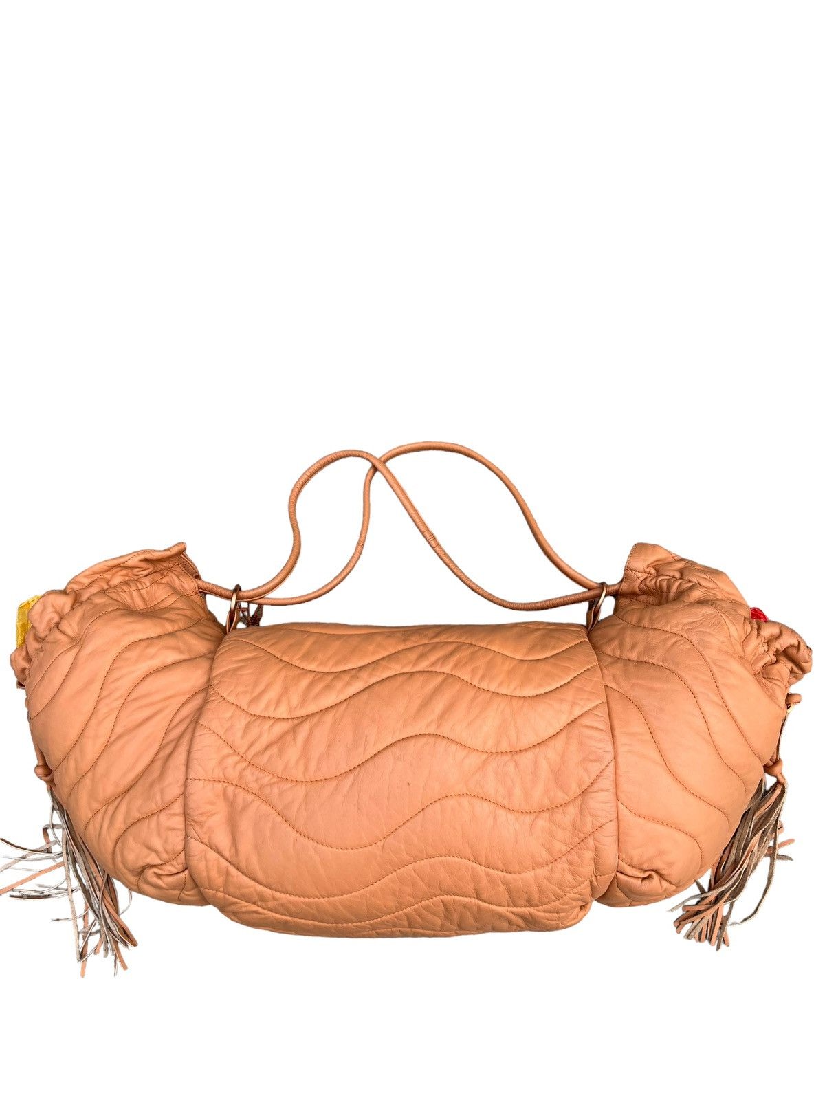 Japanese Brand × Leather Hyde Sacha Knight Quilt Puffer Large Leather Bag Size ONE SIZE - 8 Thumbnail
