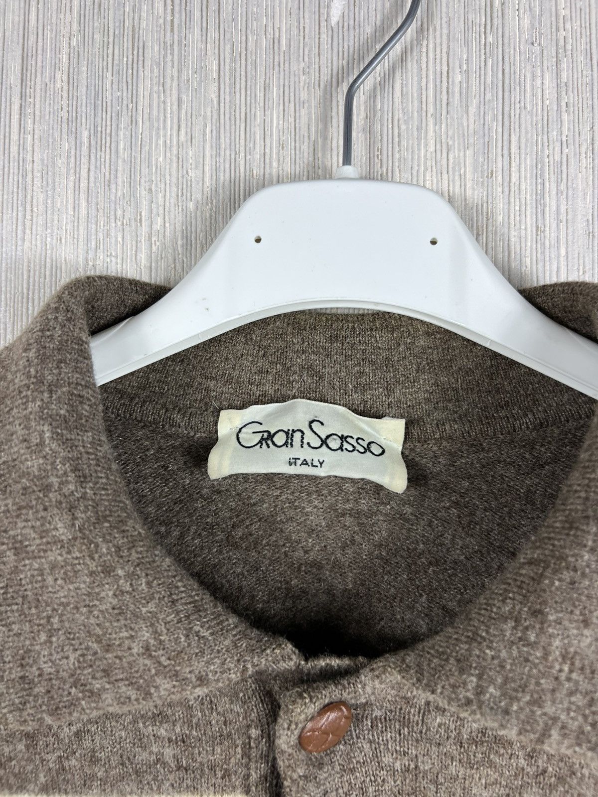 Gran Sasso Vintage Gran Sasso diamond patterned wool polo sweater retro Size US S / EU 44-46 / 1 - 14 Thumbnail