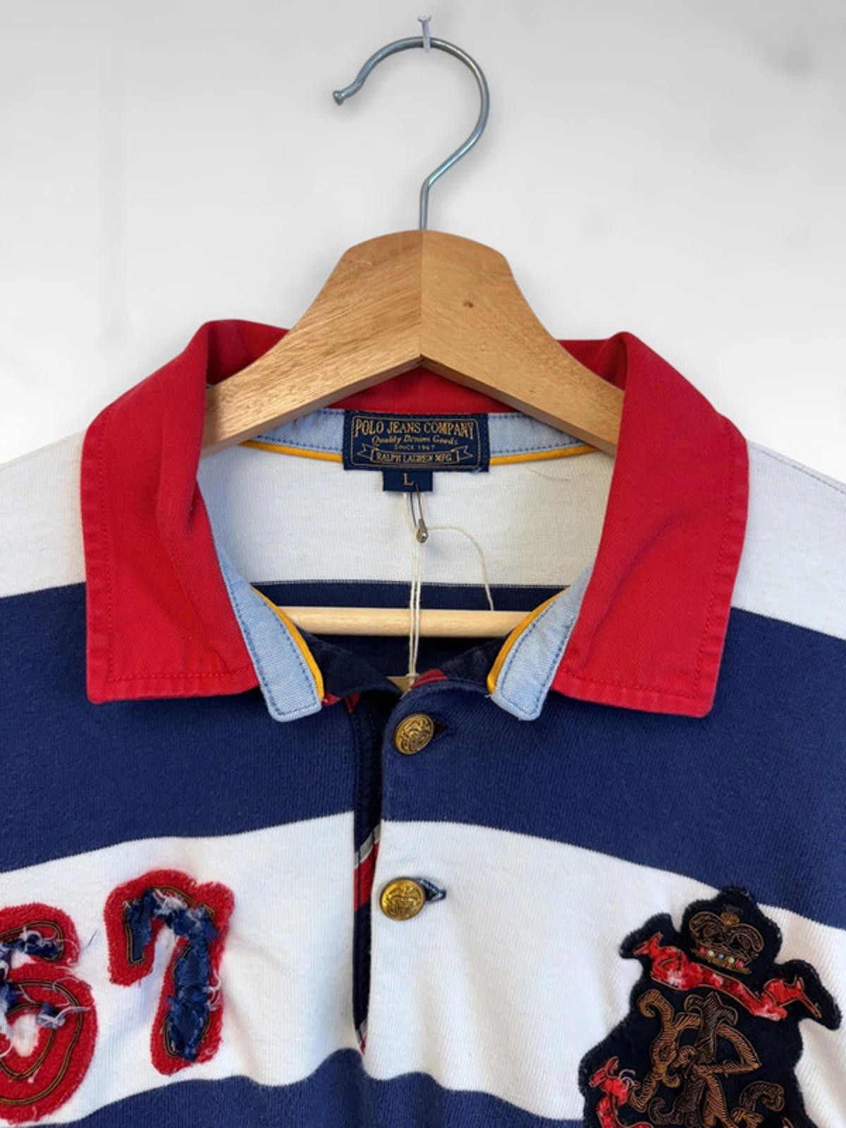 Polo Ralph Lauren Ralph Lauren Polo Rugby Shirt Large Vintage Size US L / EU 52-54 / 3 - 4 Thumbnail