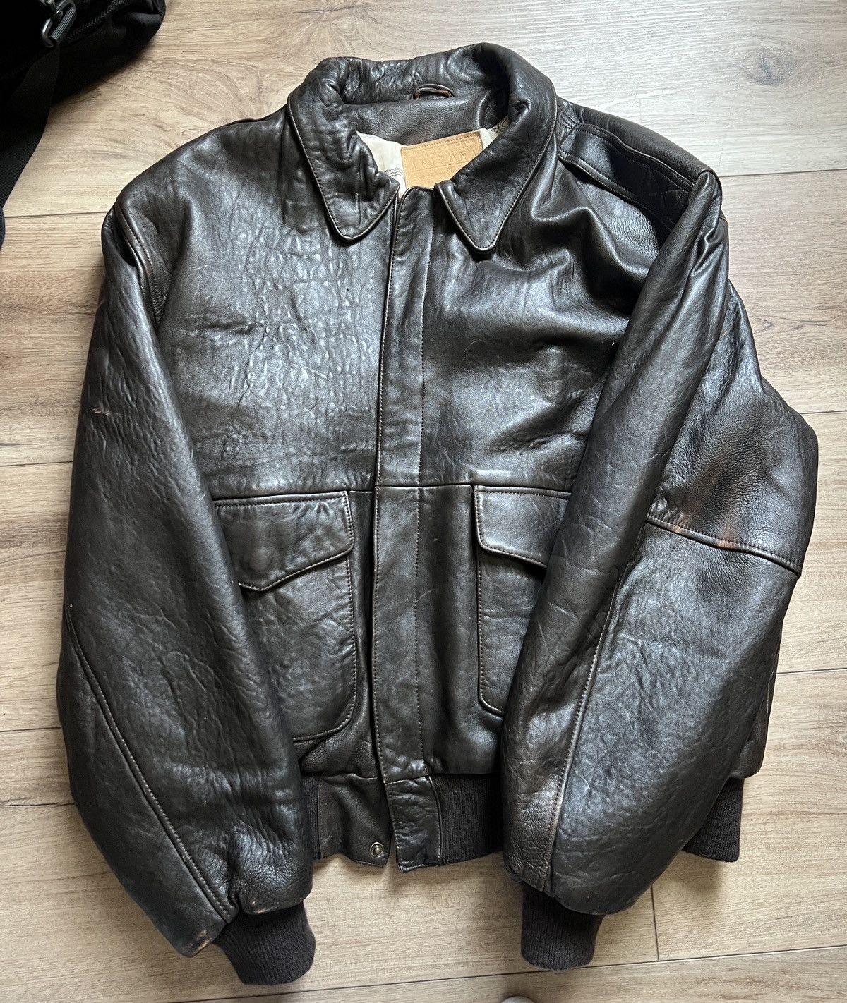 Vintage Vintage leather jacket /Map Size US L / EU 52-54 / 3 - 1 Thumbnail