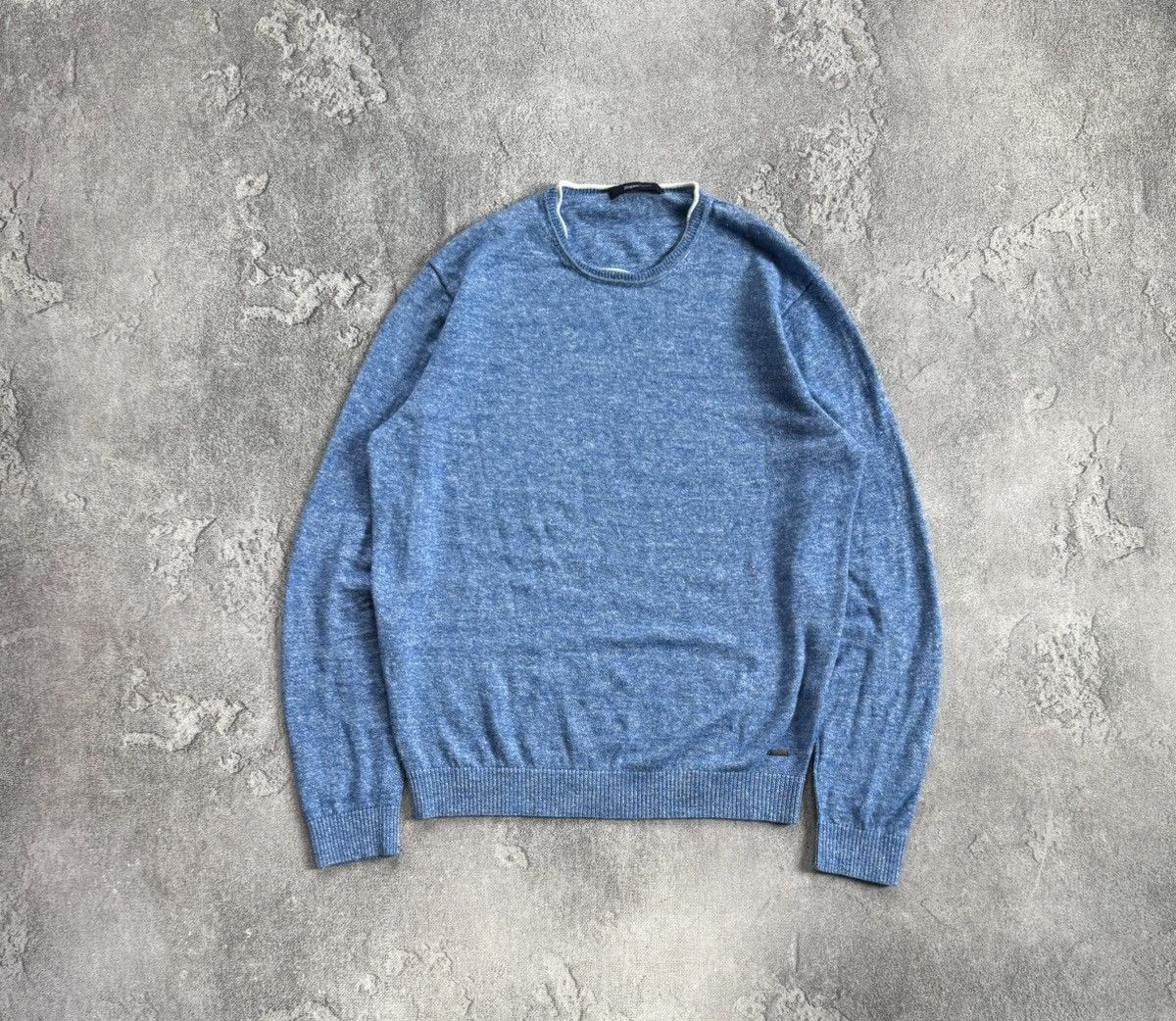 Z Zegna Zegna Sport M/size blue sweater jumper pullover long sleeve Size US M / EU 48-50 / 2 - 8 Thumbnail