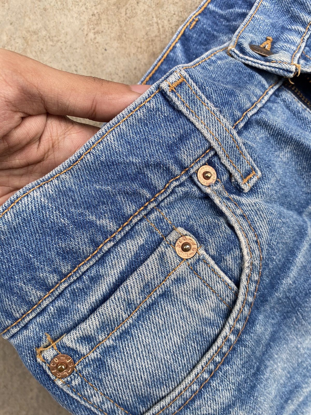 Levi's Levi’s 510 Blue Distressed Denim Size US 34 / EU 50 - 5 Thumbnail