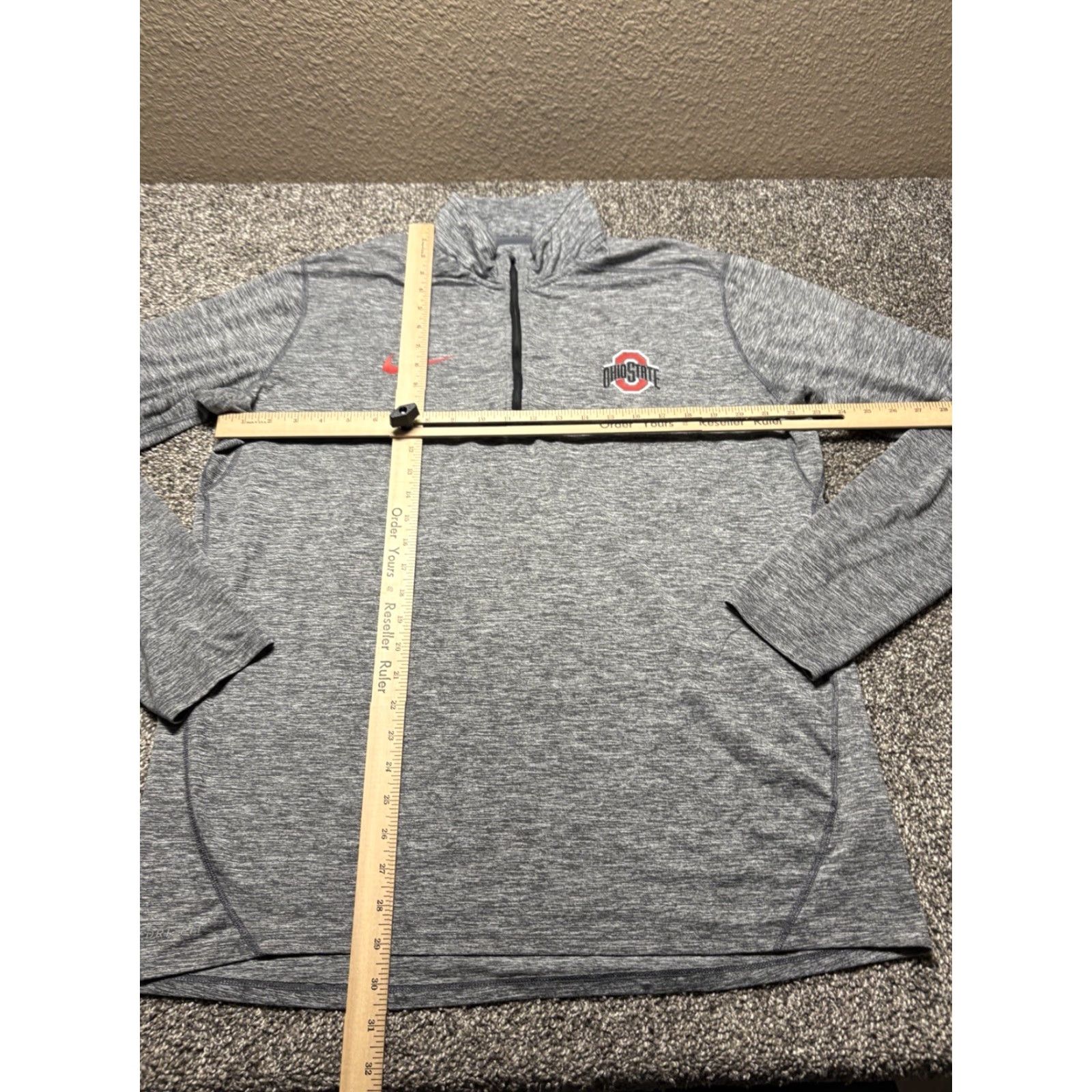 Nike VINTAGE Nike Dri-FIT Ohio State Buckeyes 1/4 Zip Mens XL Sweatshirt Team Wear Size US XL / EU 56 / 4 - 3 Thumbnail