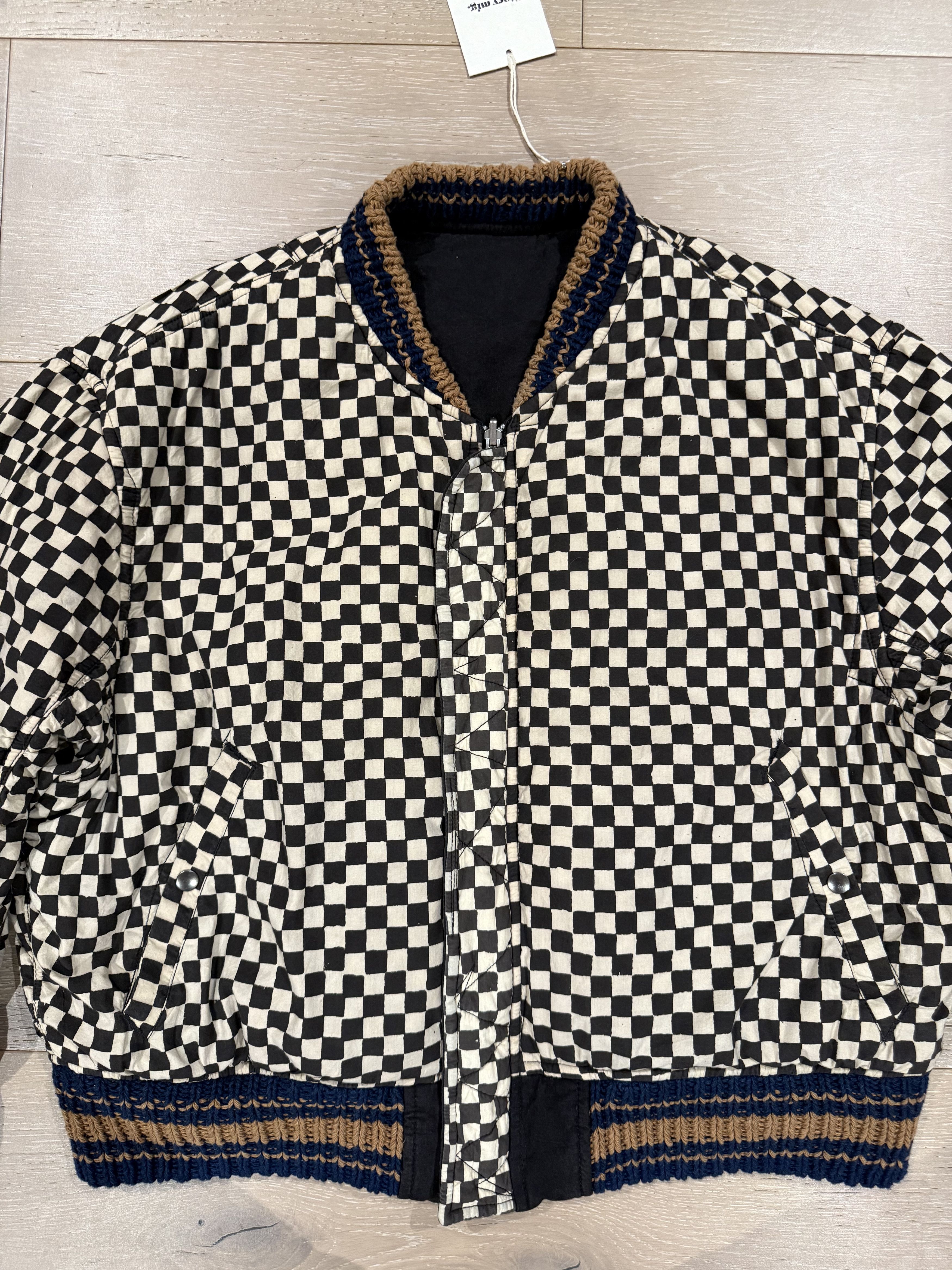 Story Mfg. 💚 Story Mfg. Handmade Seed Bomber Black Wonky-Wear Medium Size US M / EU 48-50 / 2 - 19 Thumbnail