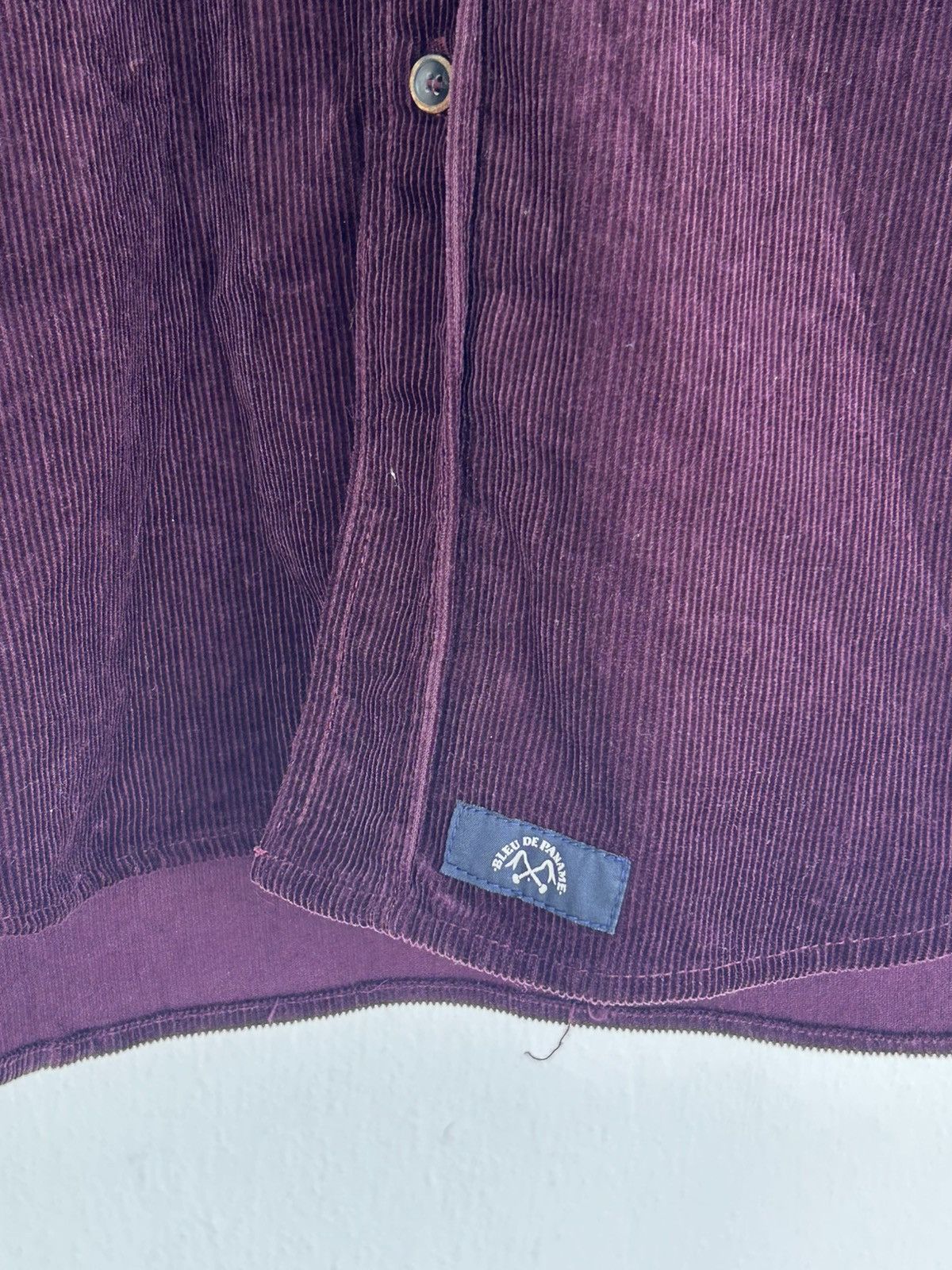 Bleu De Paname Bleu De Panama Corduroy Button Up Purple Shirt Size US L / EU 52-54 / 3 - 4 Thumbnail