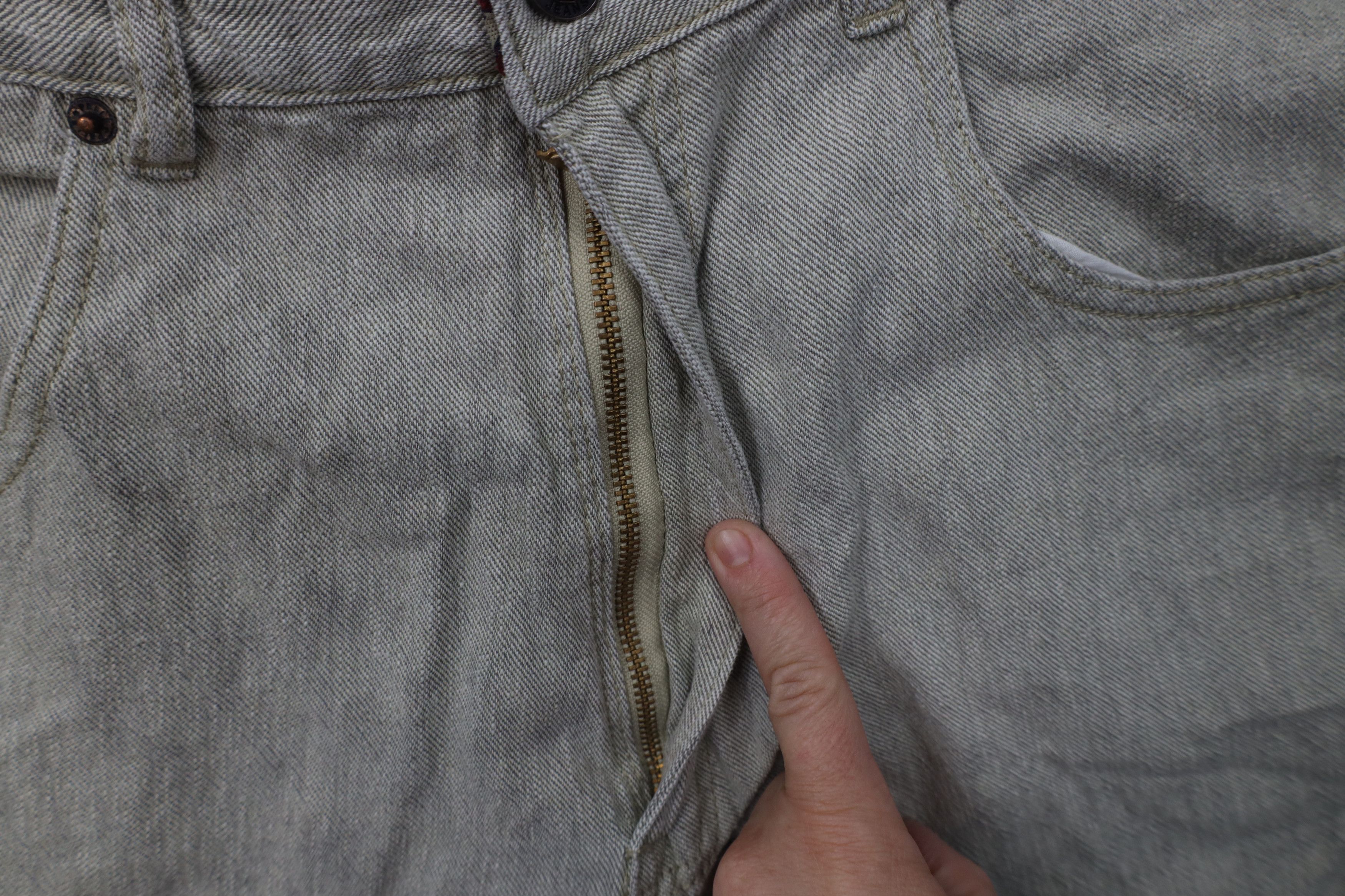 Pelle Pelle Deadstock Vintage 90s Pelle Pelle Wide Leg Jeans Linen Denim Size US 38 / EU 54 - 5 Thumbnail