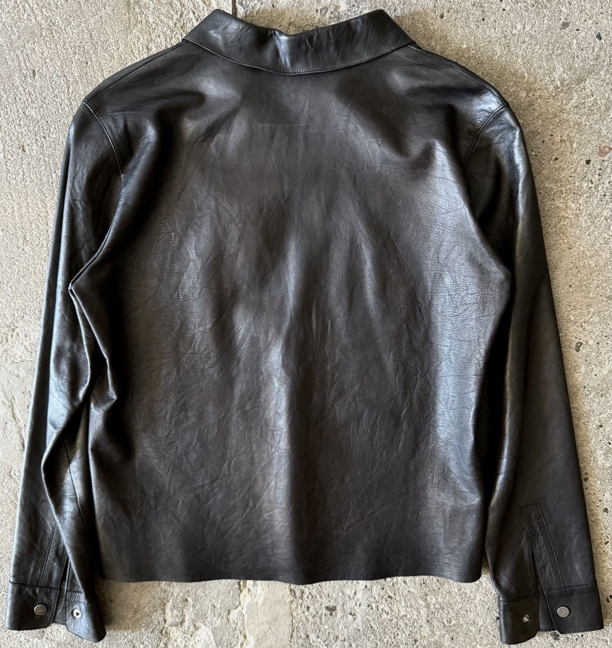Gucci × Tom Ford Archive Gucci - Tom Ford - FW1997 - Calfskin Vareuse Shirt Size XS / US 0-2 / IT 36-38 - 9 Thumbnail