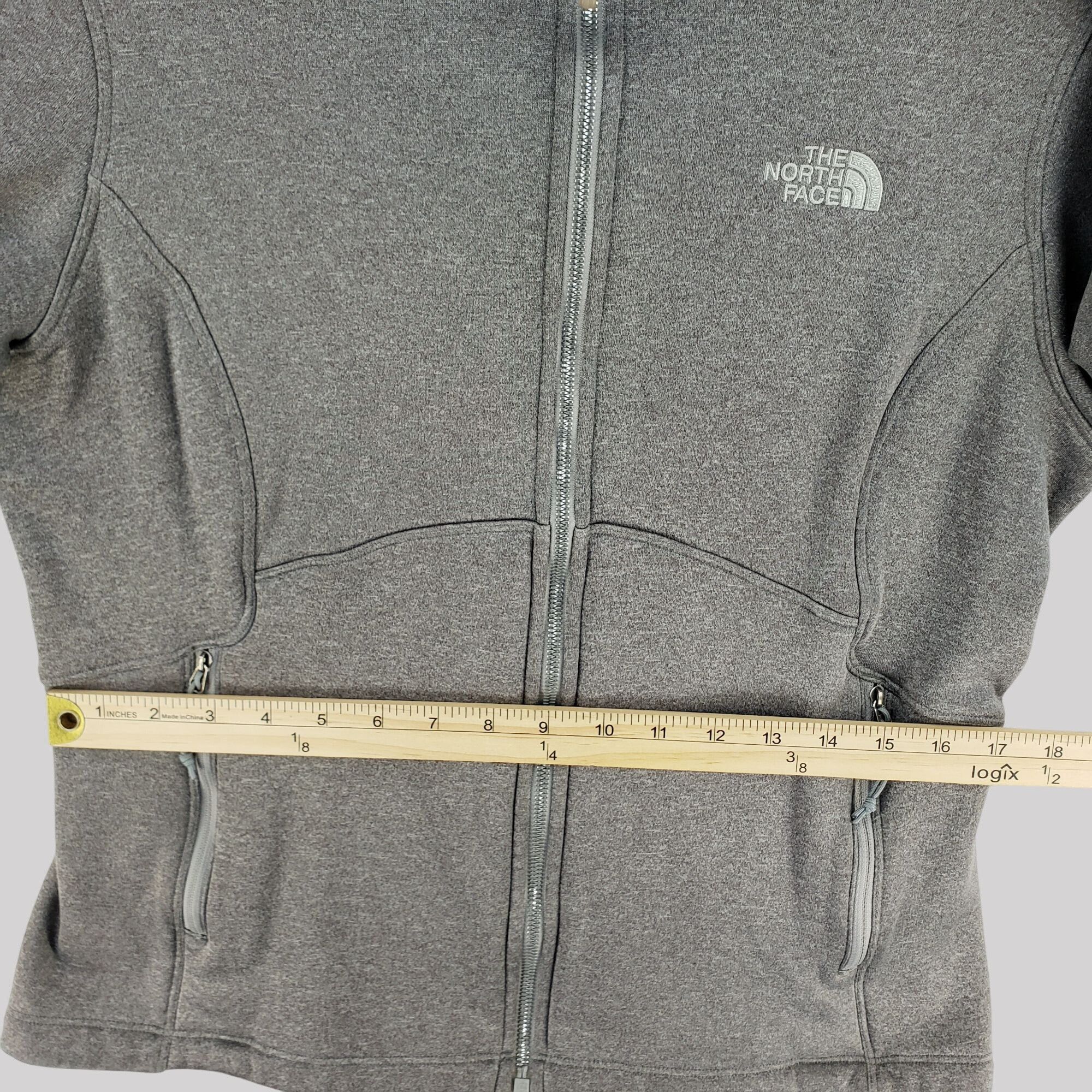 The North Face The North Face Womens Gray Full-Zip Mock Neck Jacket Size L Size L / US 10 / IT 46 - 9 Thumbnail