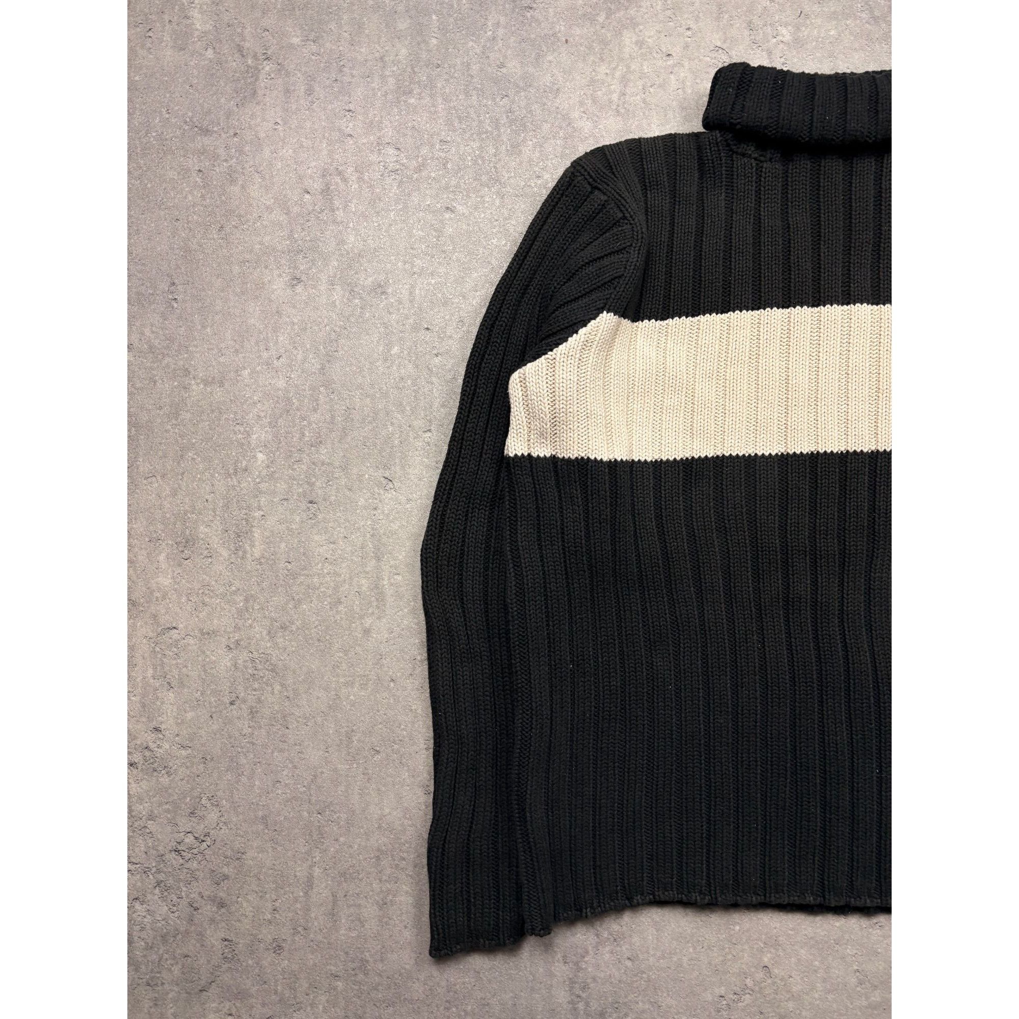 Polo Ralph Lauren Vintage Polo Ralph Lauren Ribbed Roll-Neck Sweater – Black & Size US L / EU 52-54 / 3 - 2 Thumbnail