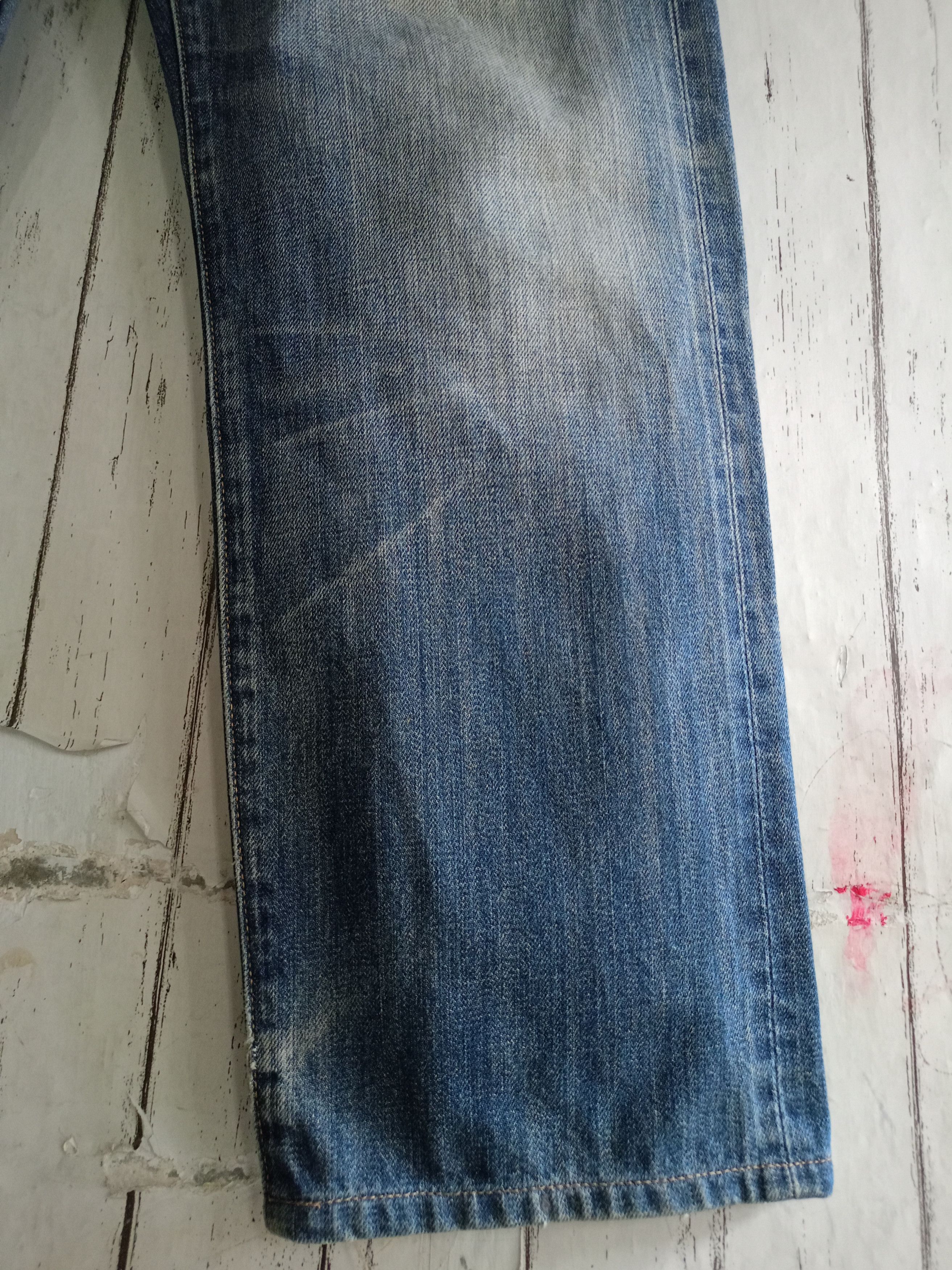 Levi's Vintage Clothing Vintage Levi's 502 Selvedge Distressed Denim Pants Size US 32 / EU 48 - 4 Thumbnail