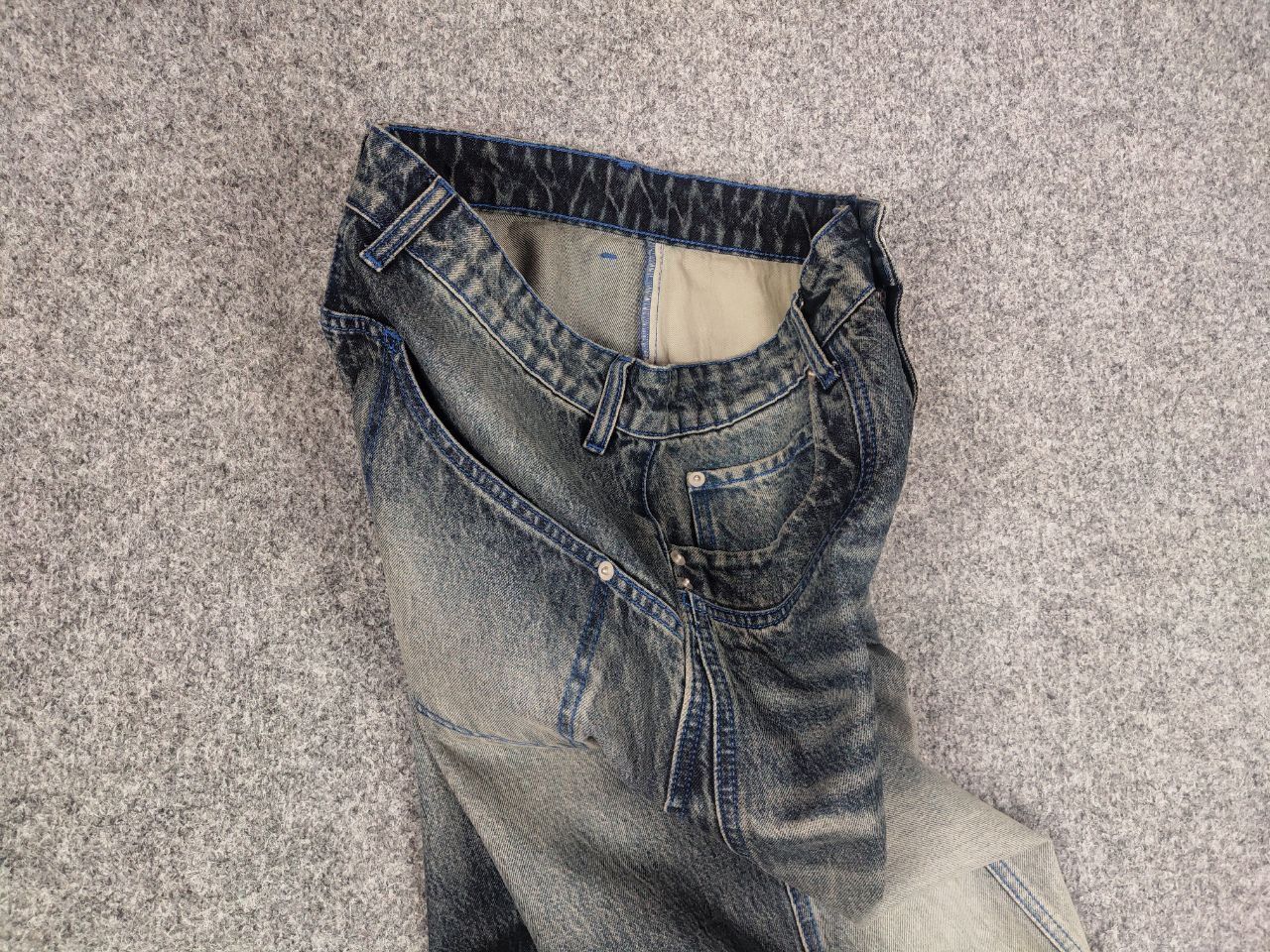 If Six Was Nine Abri studio Design heart Berto Baggy Faded denim Pants Jeans Size US 30 / EU 46 - 11 Thumbnail