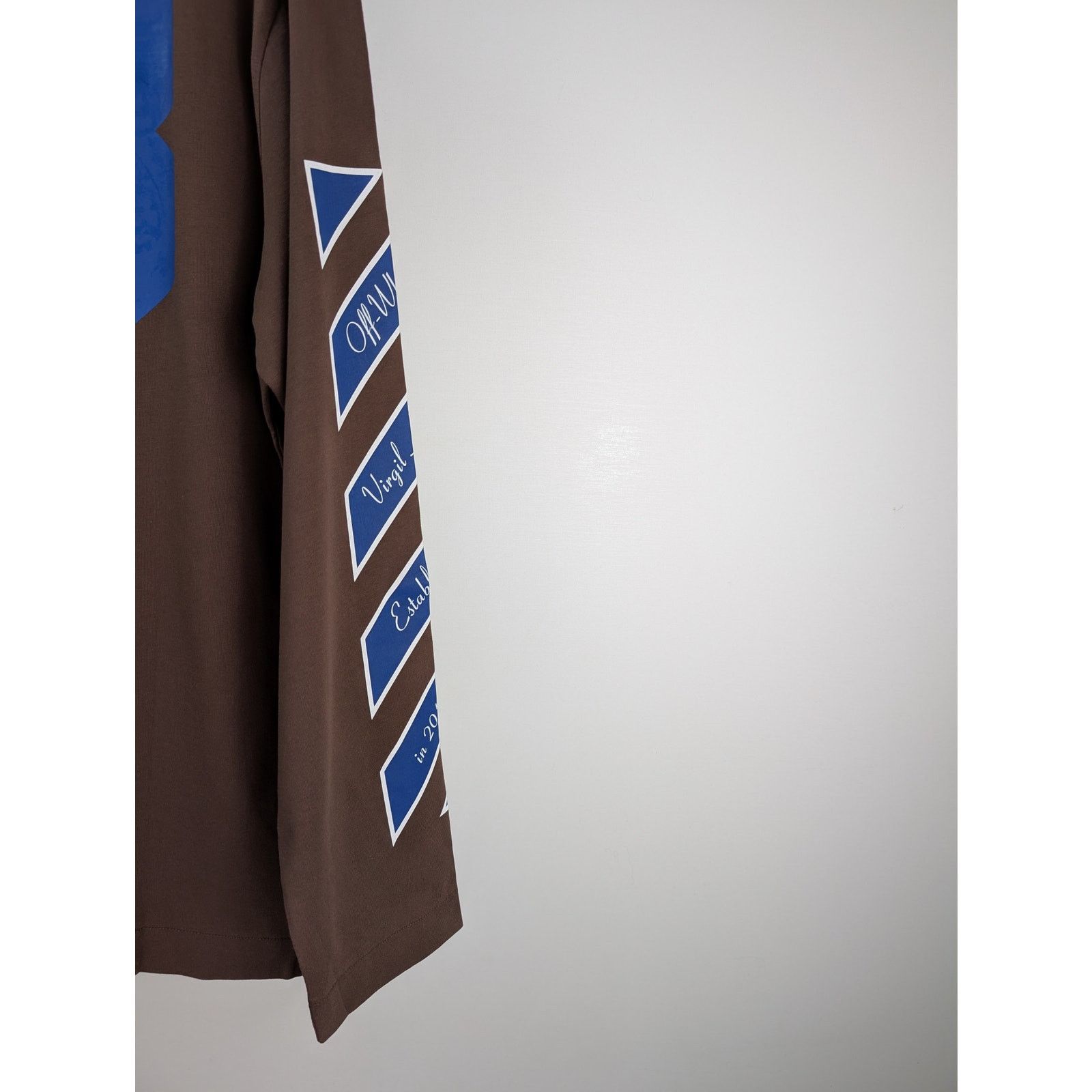 Off-White o1rshd1 23 Varsity Skate Long Sleeve Tee T-Shirt in Brown Size US XXL / EU 58 / 5 - 15 Thumbnail